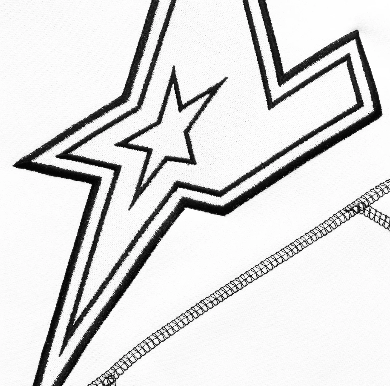 LUKAMACHAIN STARLINE WHITE HOODIE
