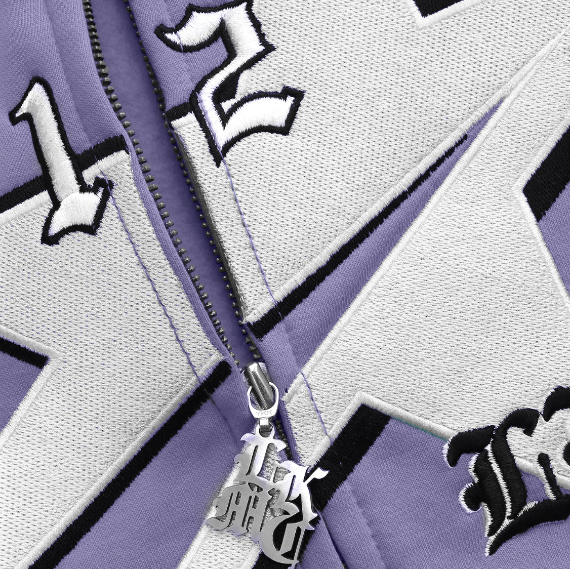 LUKAMACHAIN STARBOY PURPLE FULL ZIP HOODIE