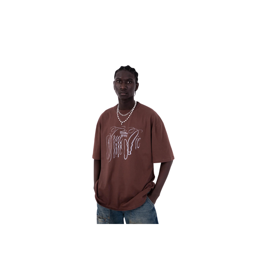 TRUE DIE GRAPHIC TEE BROWN