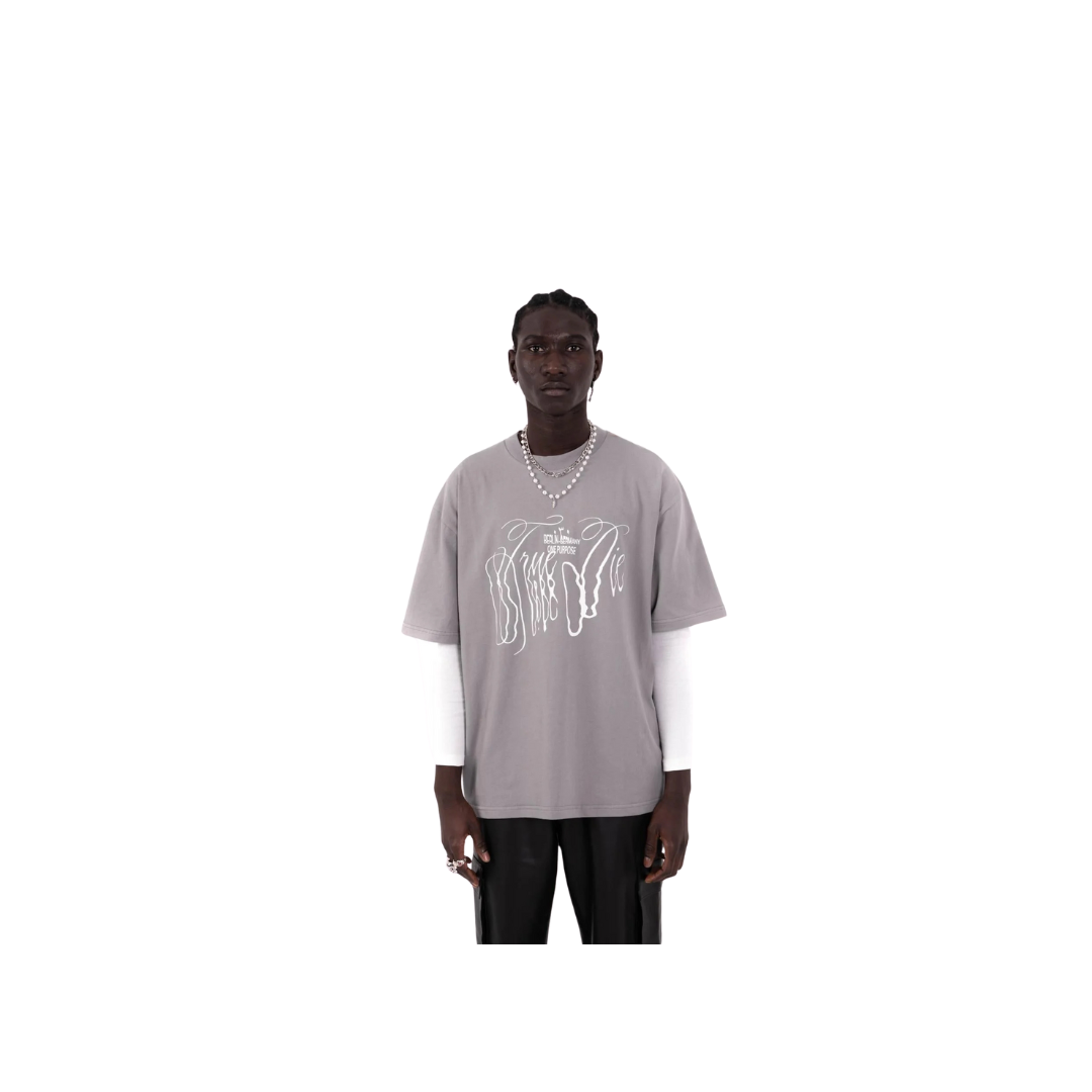 TRUE DIE GRAPHIC TEE GREY