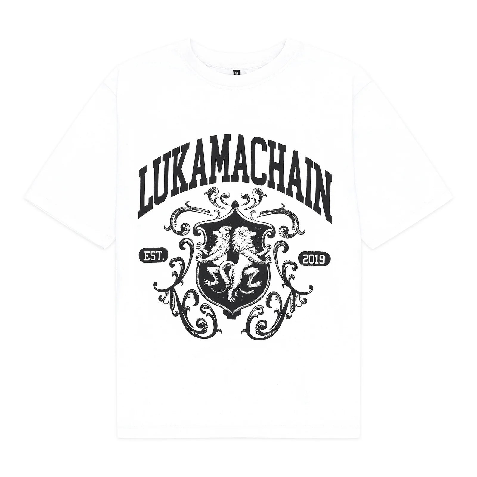 LUKAMACHAIN TEE SHIRT ATHLETIC WHITE