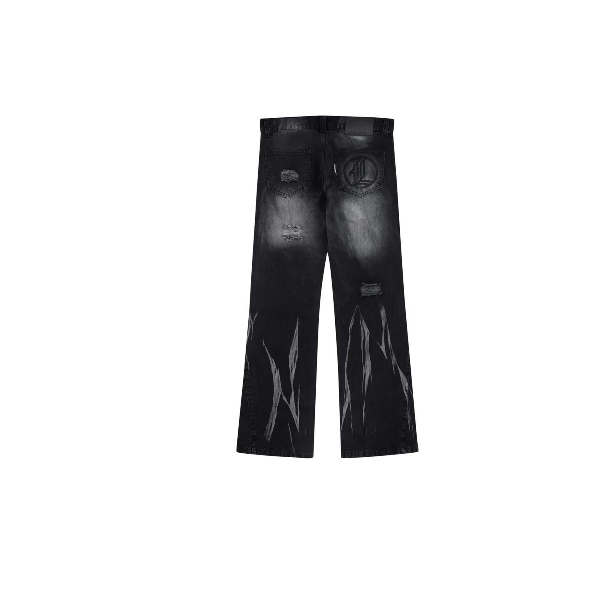 LUKAMACHAIN FLARED JEANS SERIES BLACK