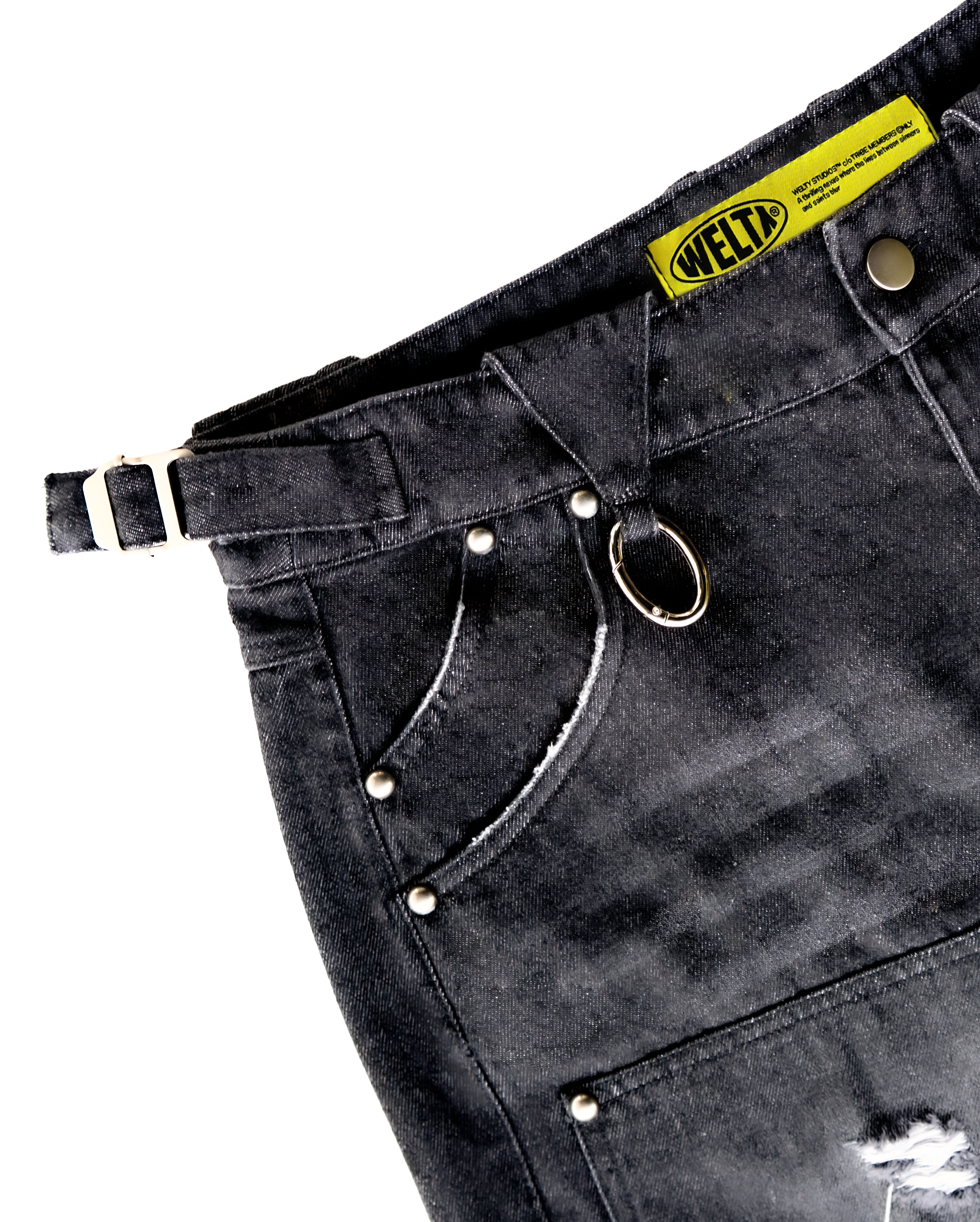 WELTY DOUBLE KNEE DENIM JORTS