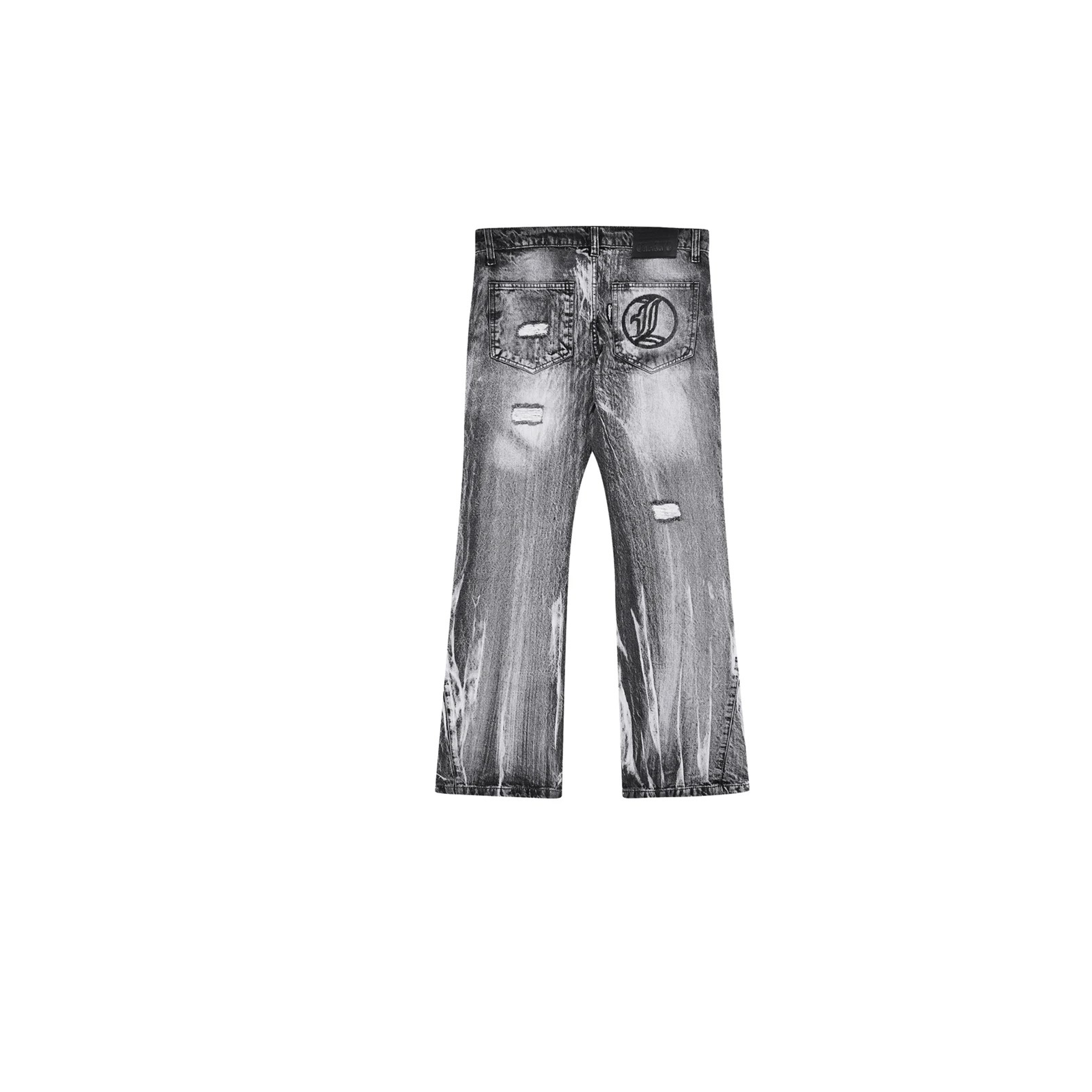 LUKAMACHAIN FLARED JEANS SERIES GREY