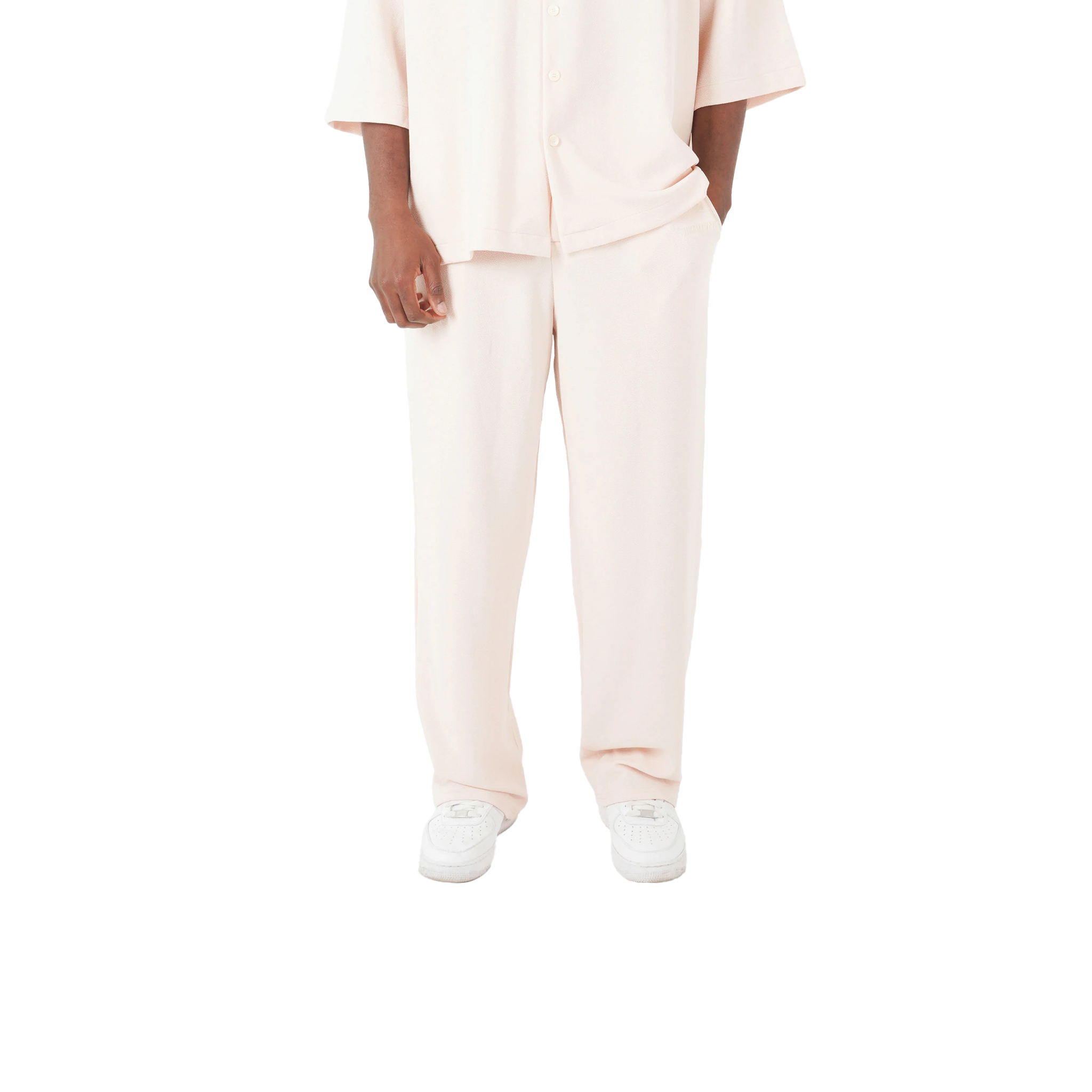 PANTALON EN TISSU CRÊPE SIXTH JUNE BEIGE