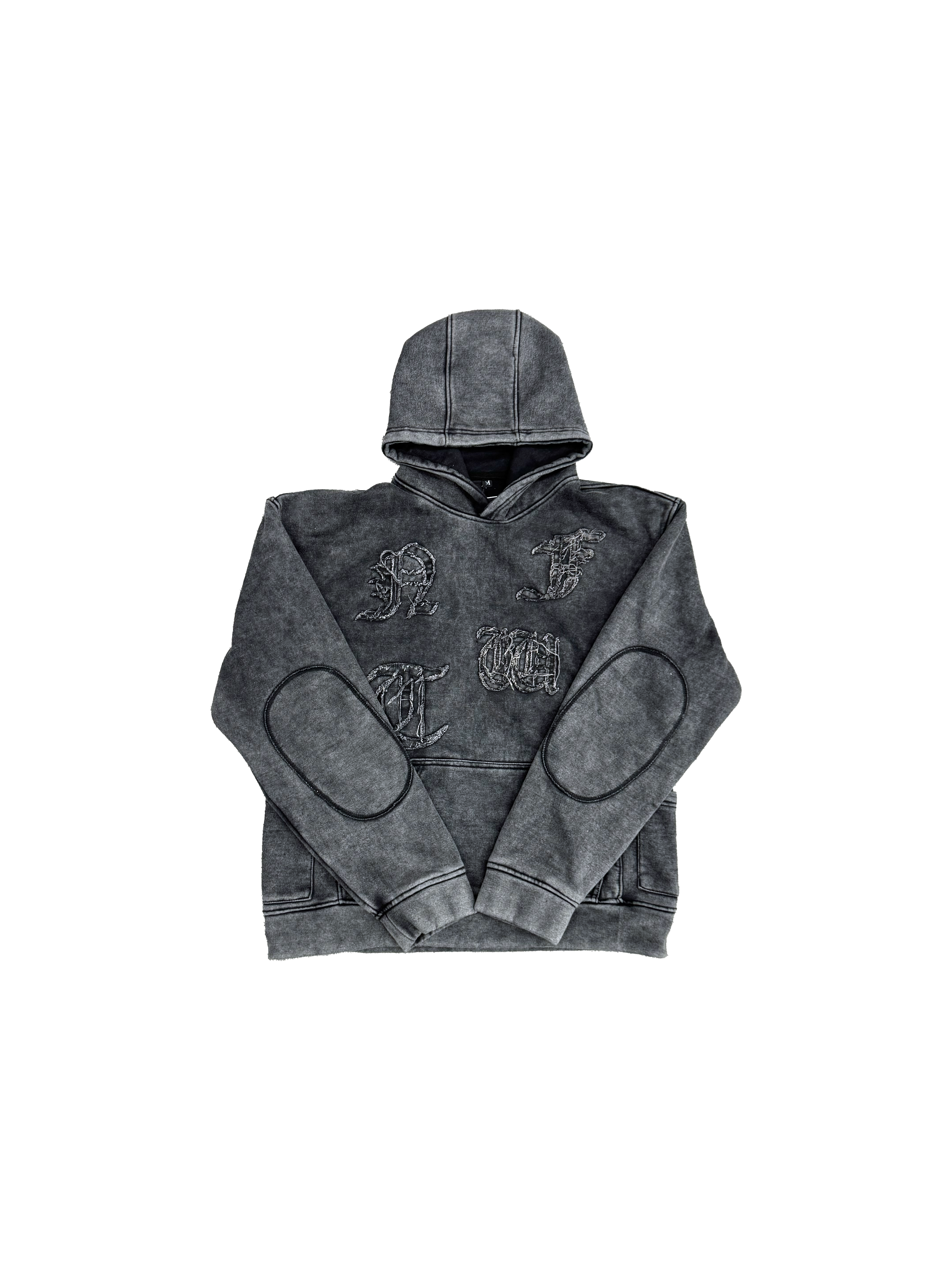 NFTW GREY DISTRESSED HOODIE