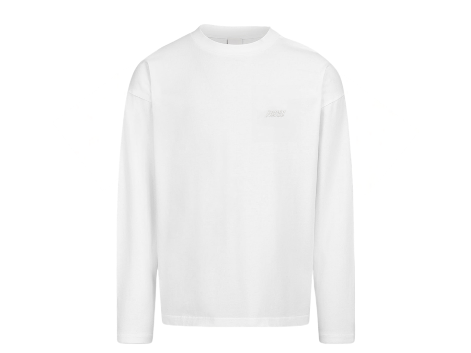 FACES CLOUDED 2026 LONGSLEEVE I SNOW WHITE