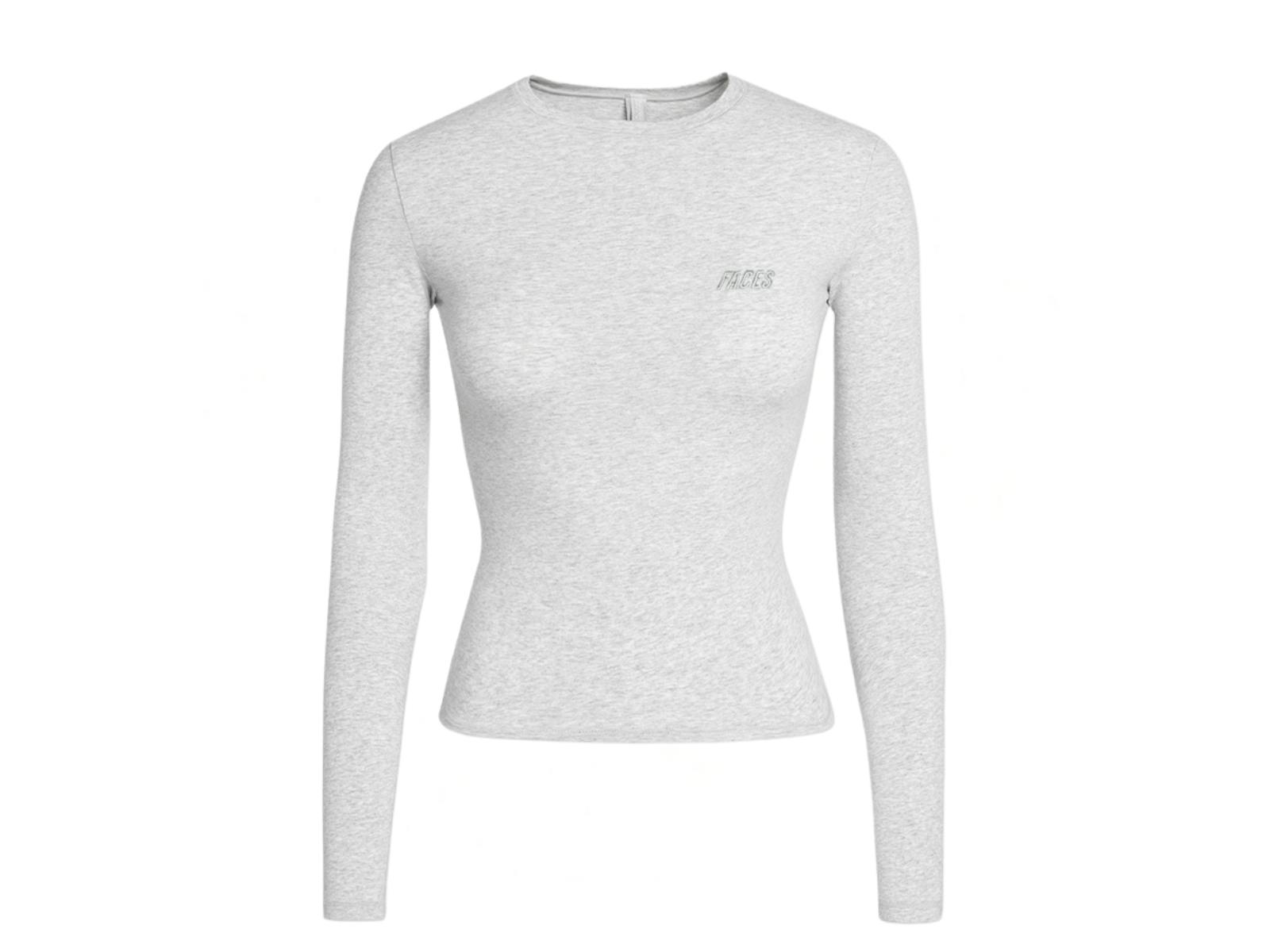 FACES CLOUDED 2026 WOMEN LONGSLEEVE I SNOW GREY