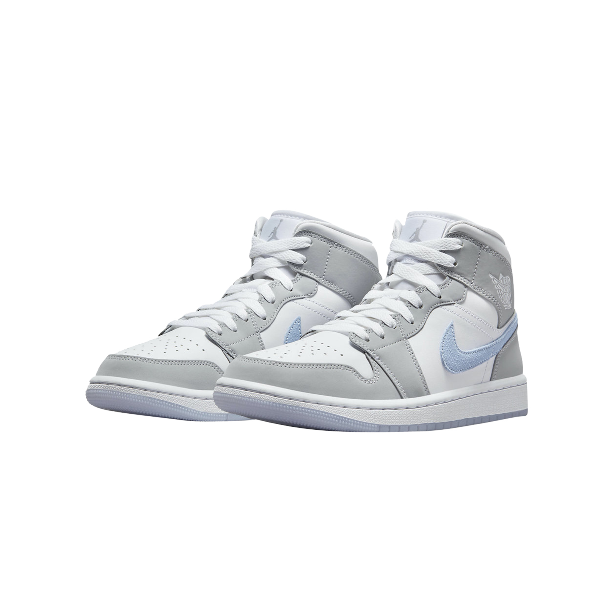 JORDAN 1 MID WOLF GREY ALUMINIUM
