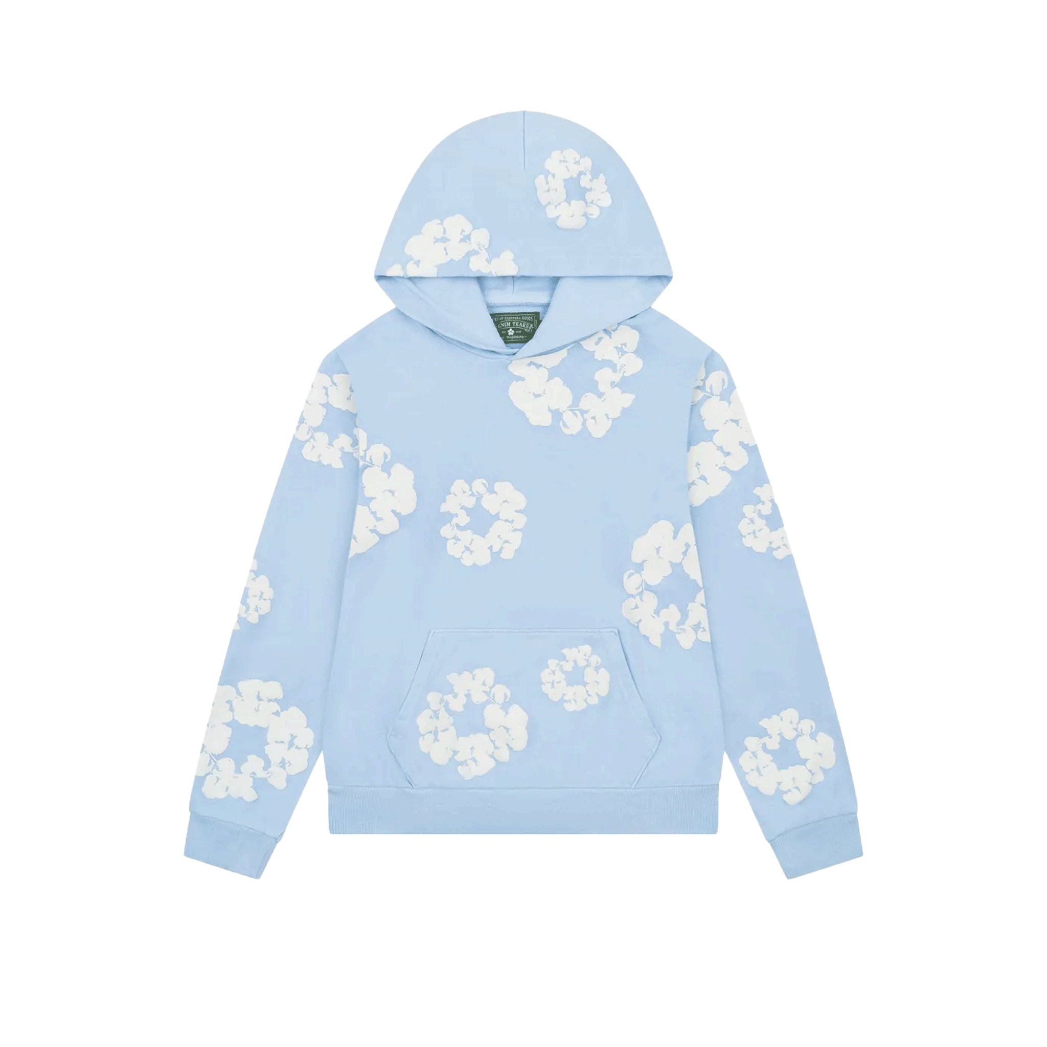 DENIM TEARS HOODIE BLEU CIEL