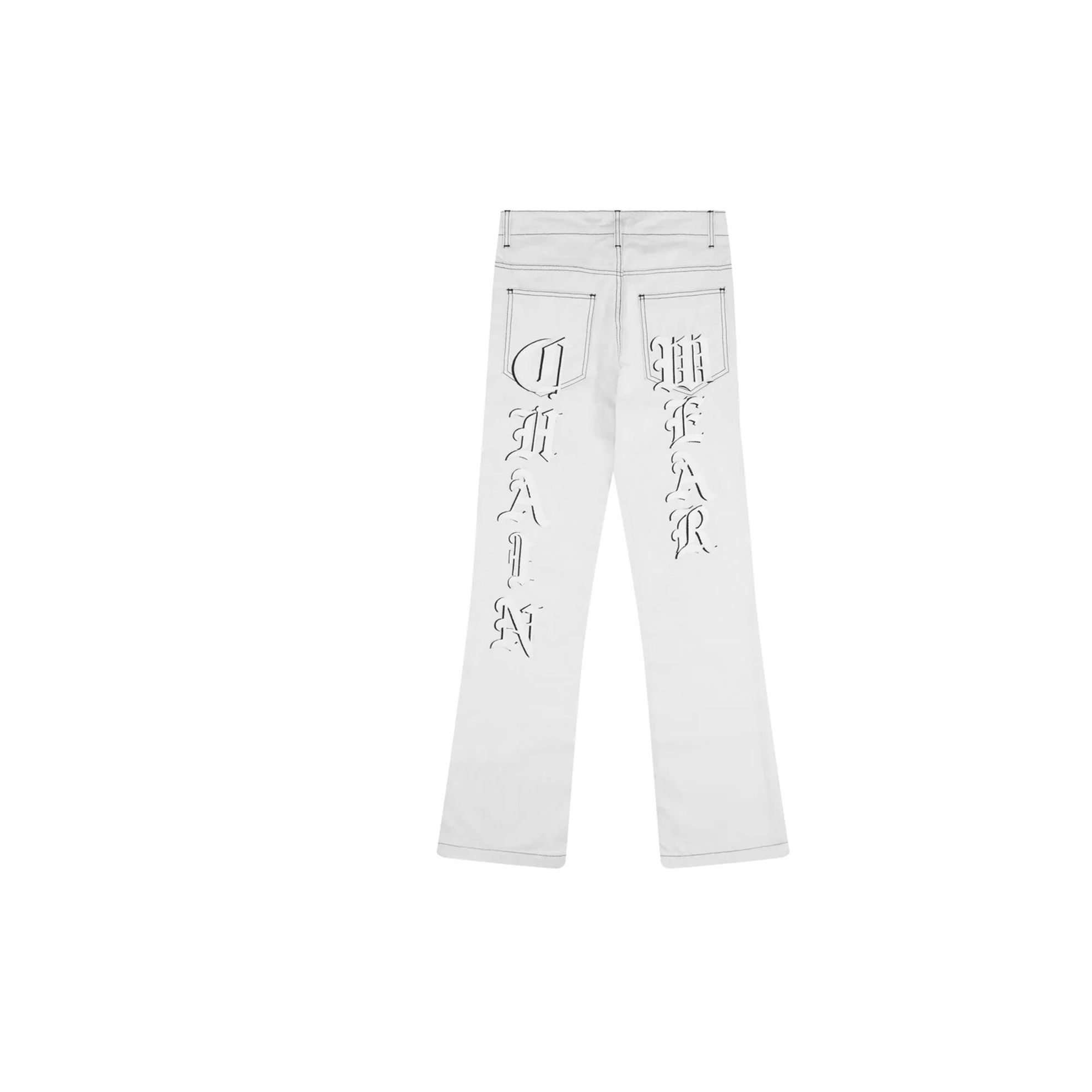 LUKAMACHAIN CHAINWEAR JEANS WHITE ON WHITE
