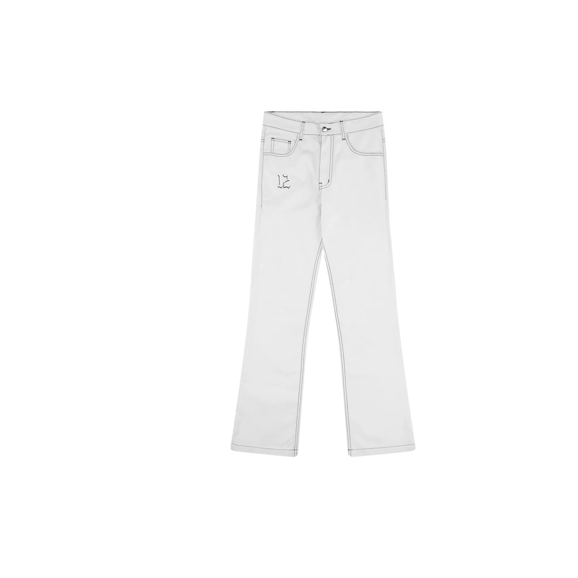 LUKAMACHAIN CHAINWEAR JEANS WHITE ON WHITE