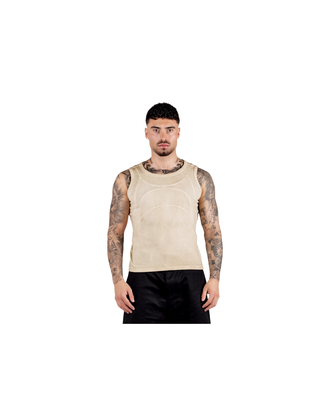 NEVERLOSEFACE SABBIA TANKTOP VINTAGE CREME