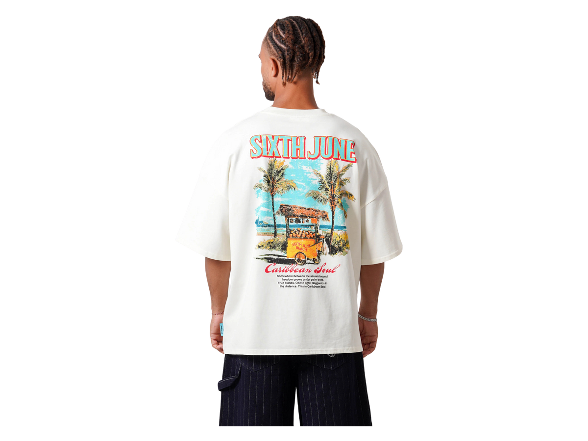 TEE-SHIRT SIXTH JUNE EMBROIDERY S/S BLANC