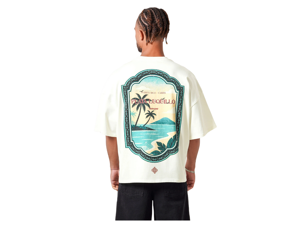 SIXTH JUNE PLAYA LUQUILLO PRINTED S/S T-SHIRT WHITE