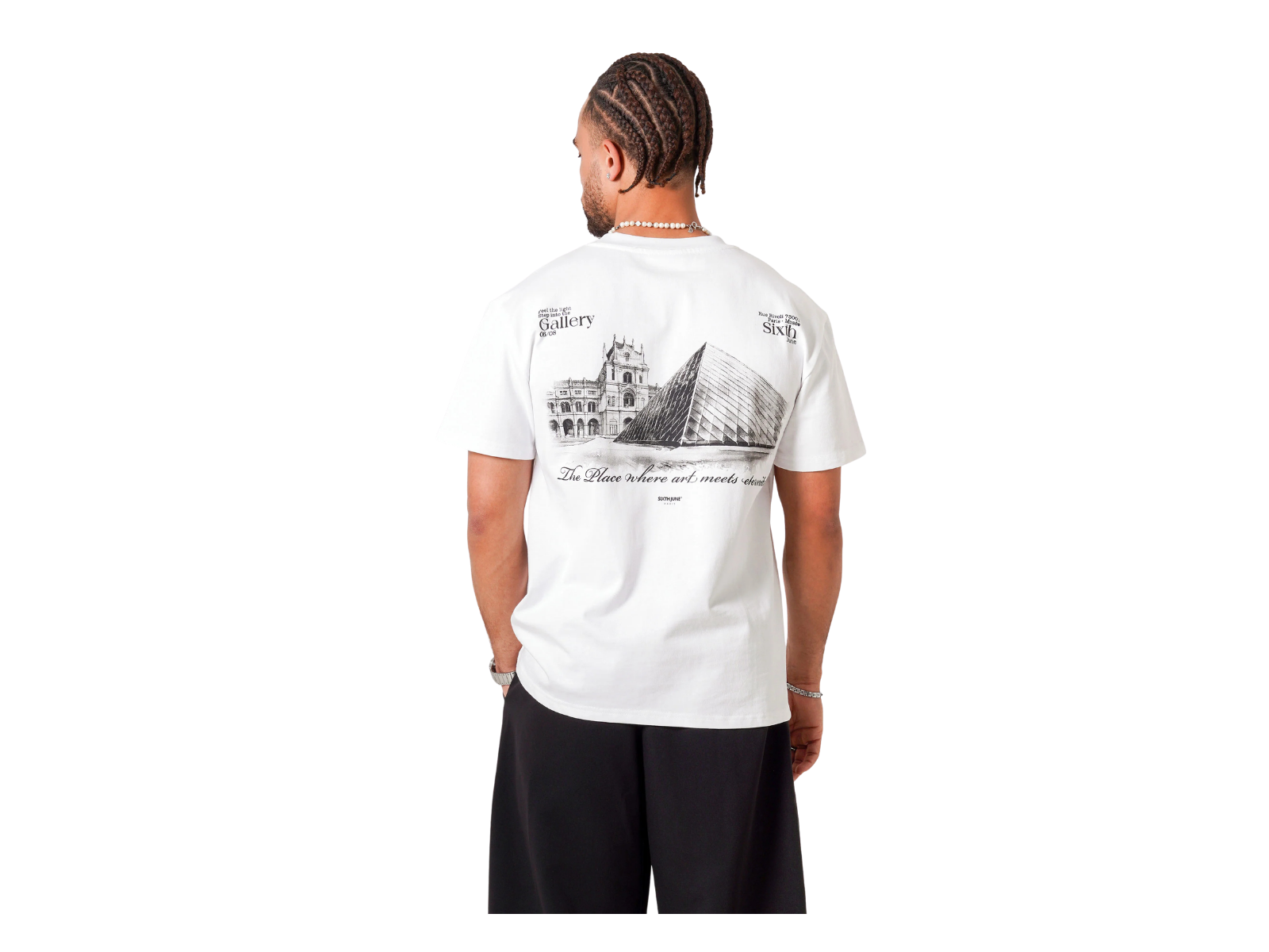 SIXTH JUNE LOUVRE ART PRINT S/S T-SHIRT