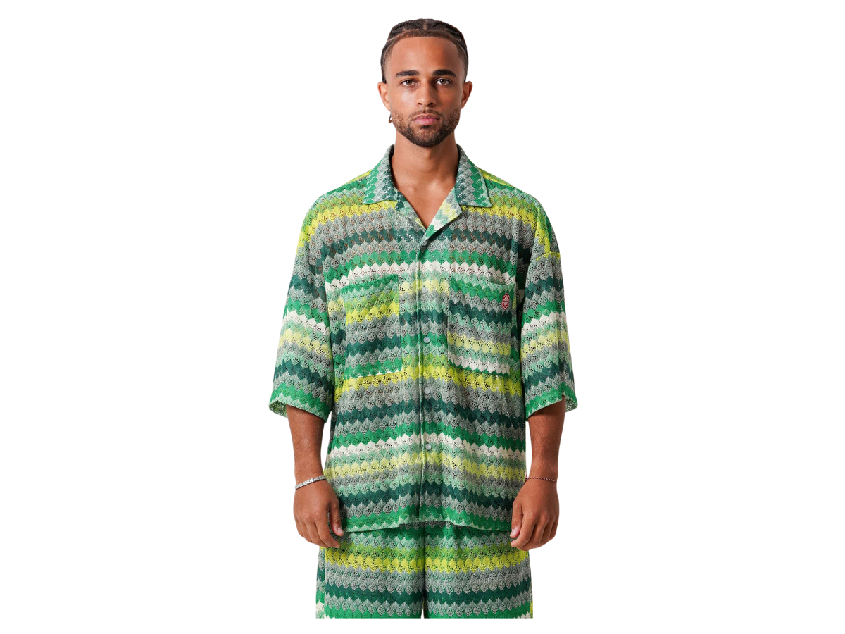 SIXTH JUNE CROCHET COLORFUL S/S SHIRT