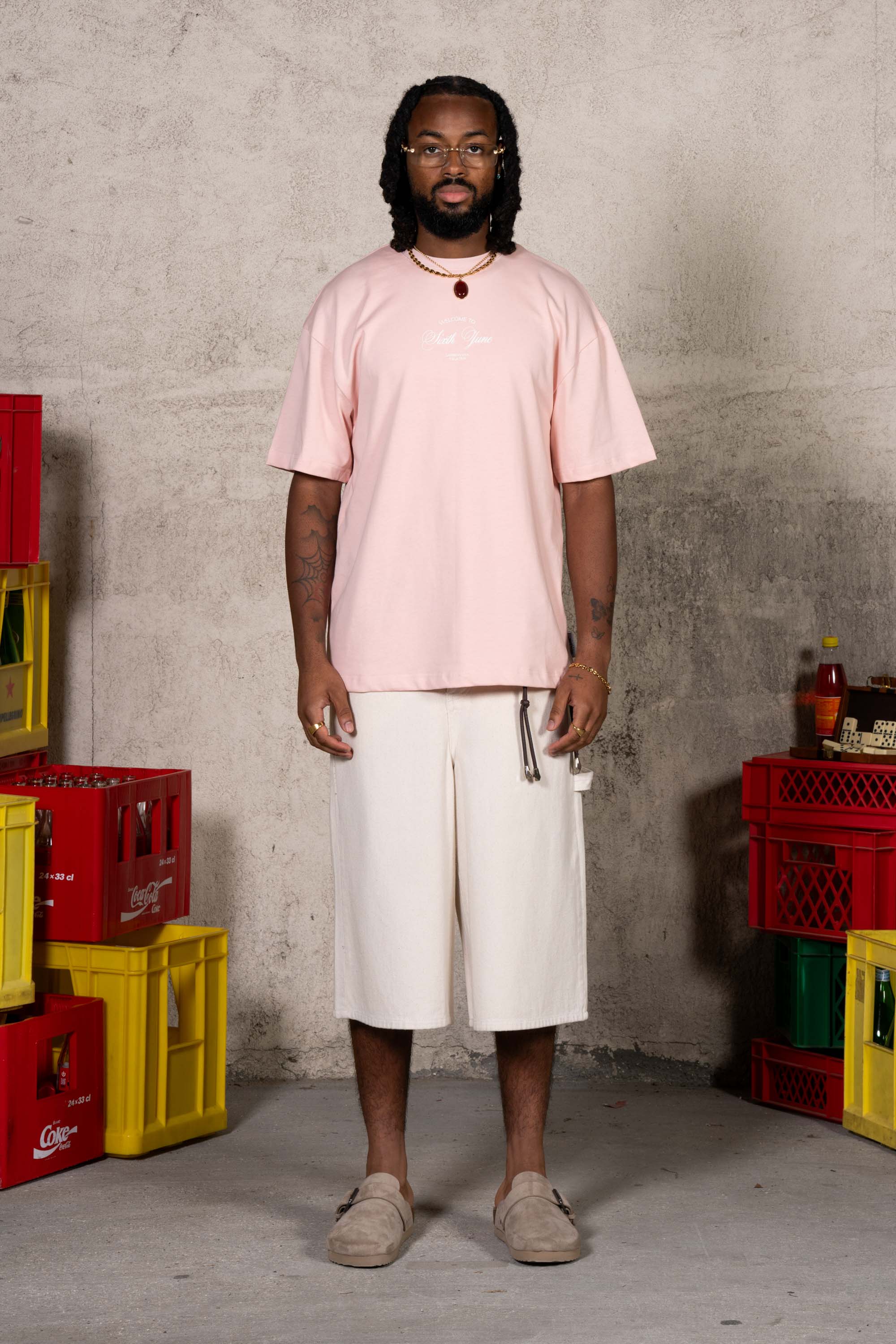 TEE-SHIRT SIXTH JUNE EMBROIDERY S/S BLANC