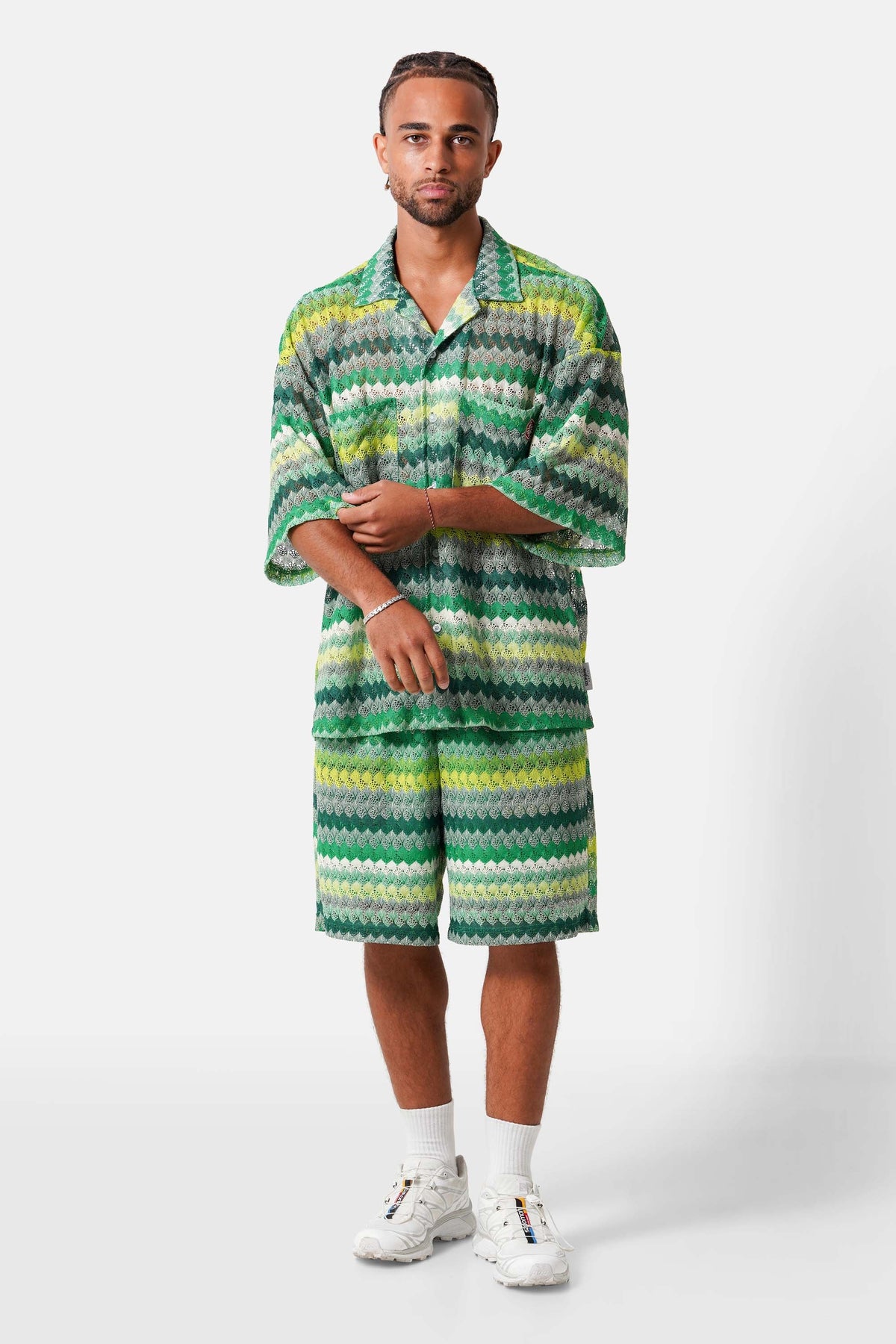 SIXTH JUNE CROCHET COLORFUL OVERSIZED SHORT
