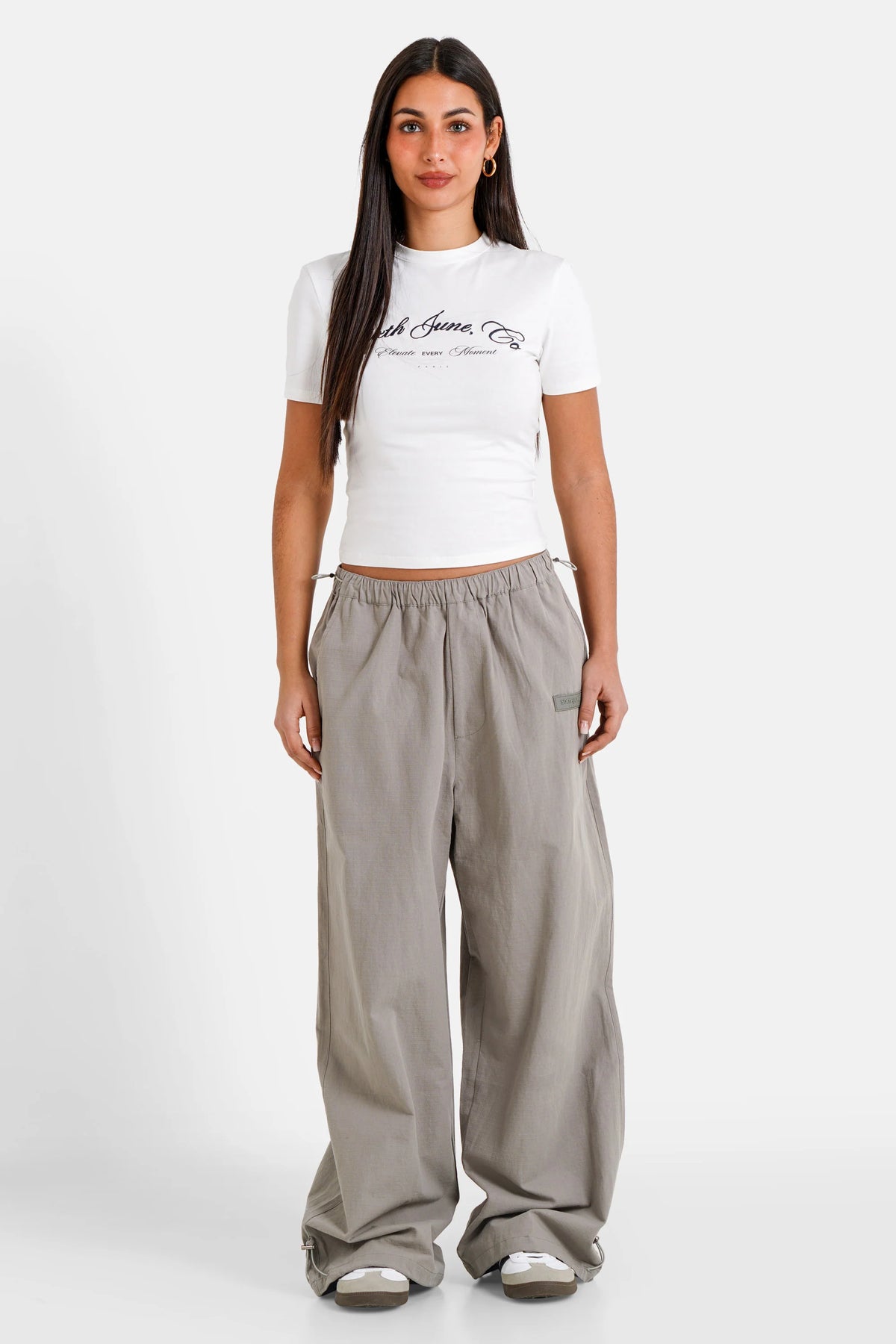HAUT COURT EN MAILLE BICOLORE FEMME SIXTH JUNE NOIR