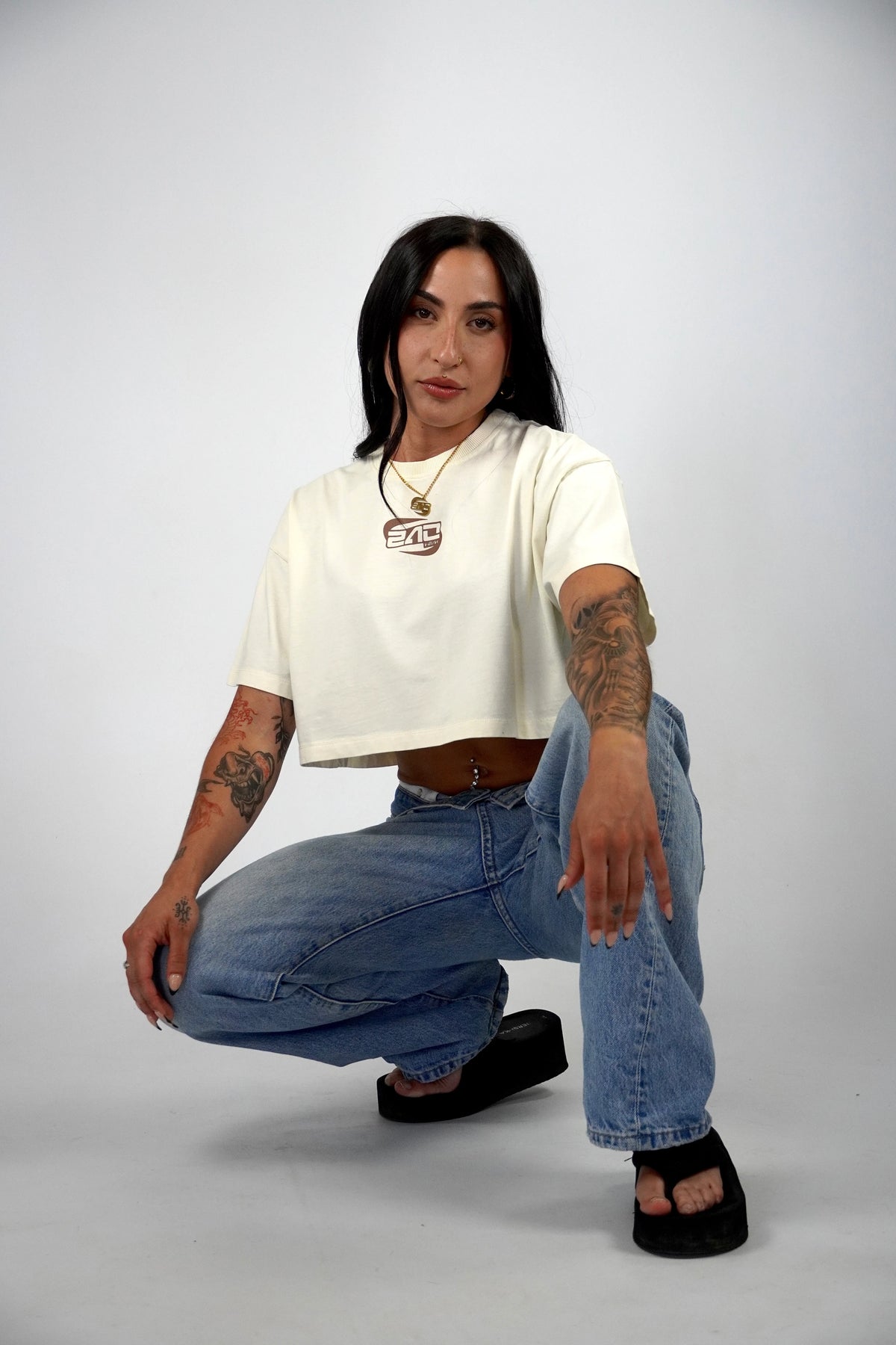 240KMH CROP TOP - CAFE CON LECHE