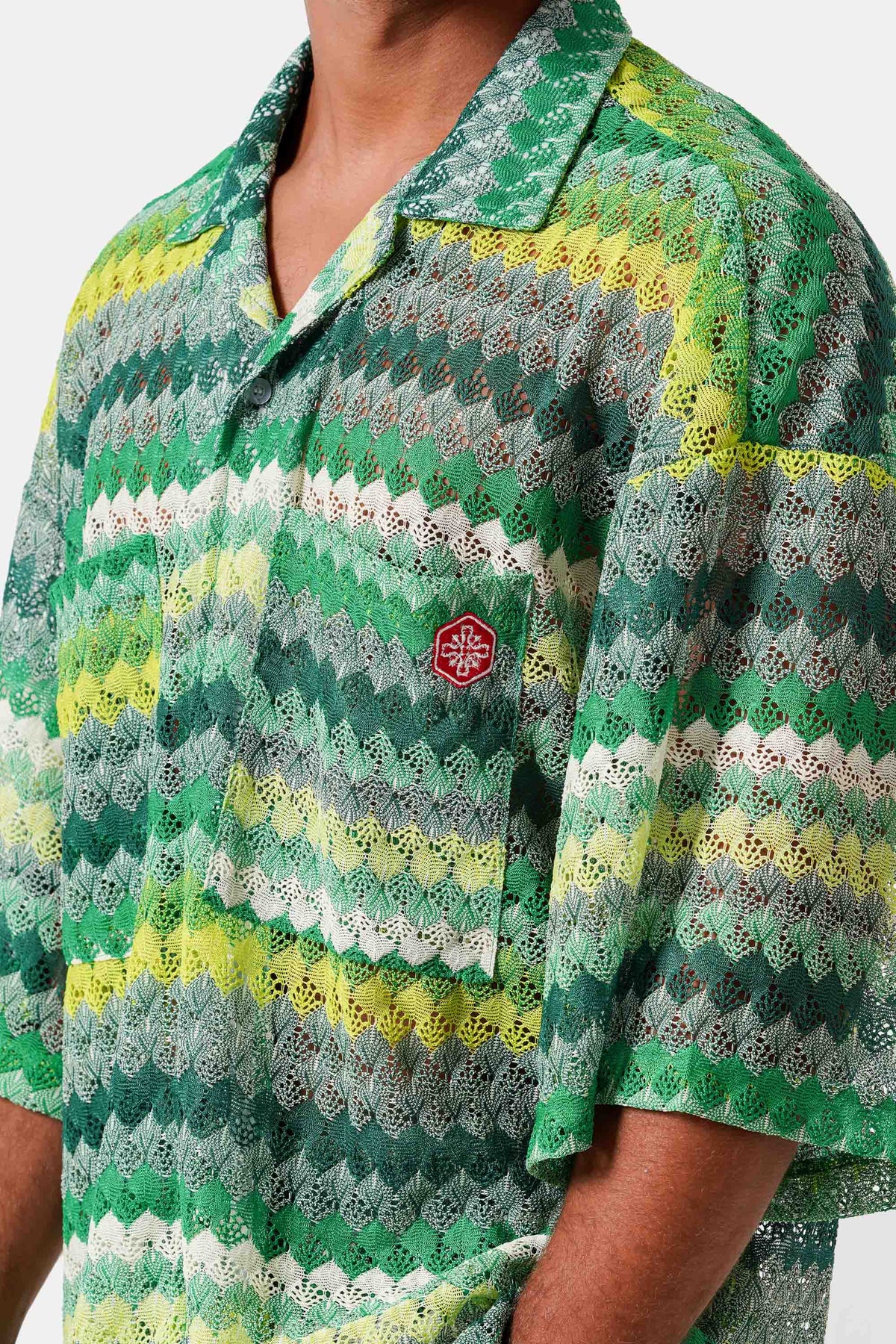 SIXTH JUNE CROCHET COLORFUL S/S SHIRT