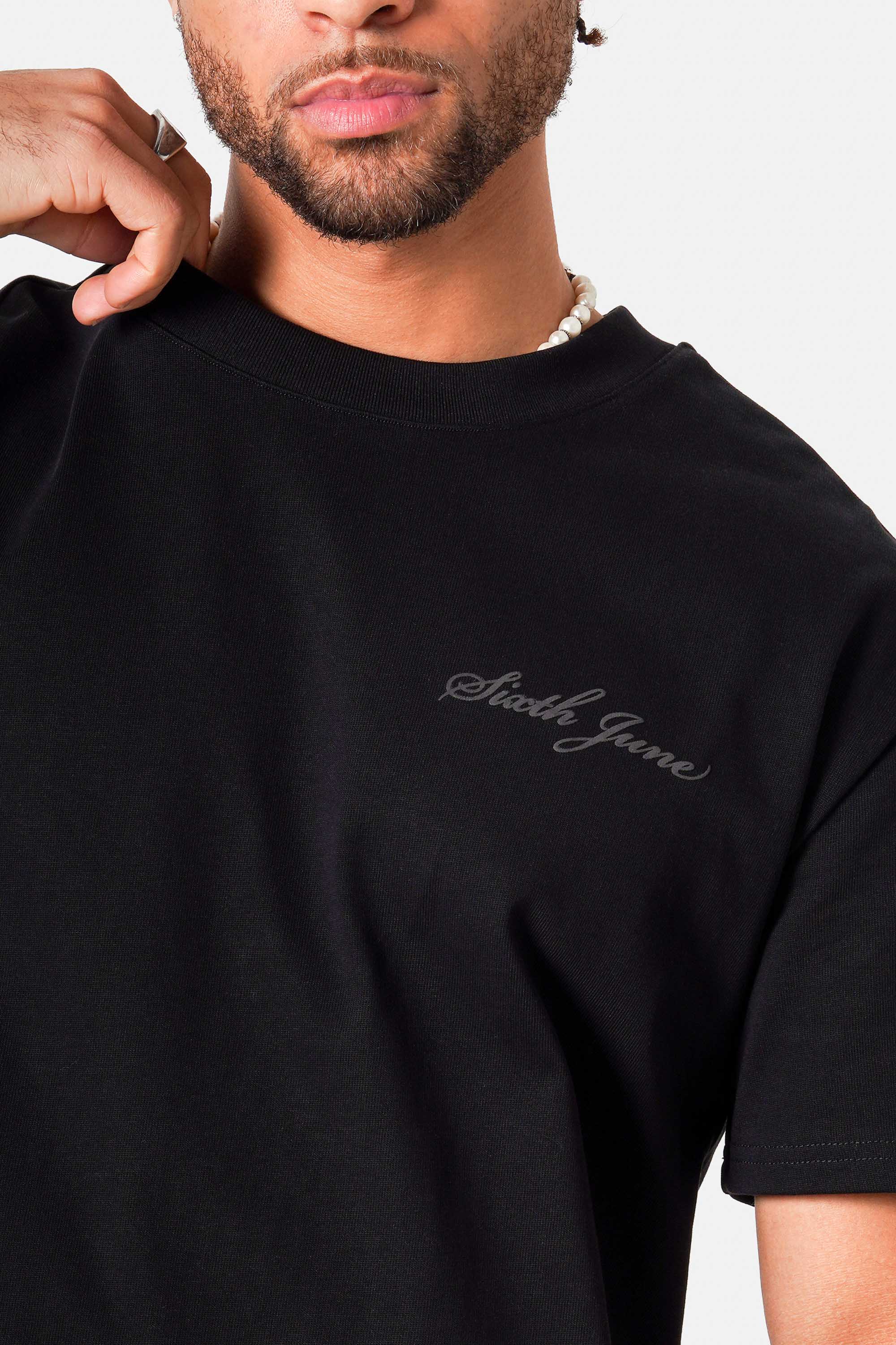 TEE-SHIRT SIXTH JUNE EMBROIDERY S/S BLANC