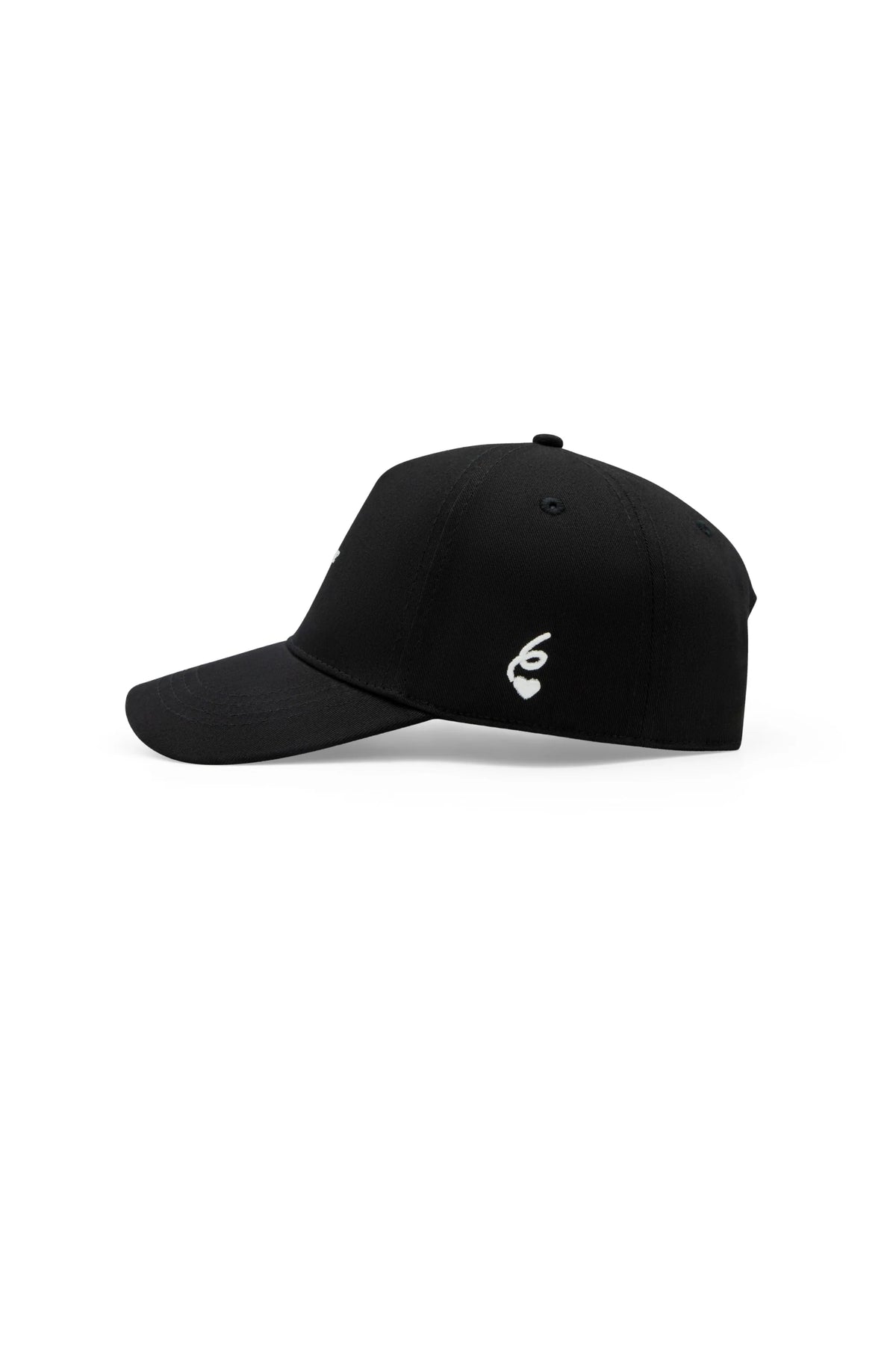 SIXTH JUNE HEART PRINTED CAP BLACK