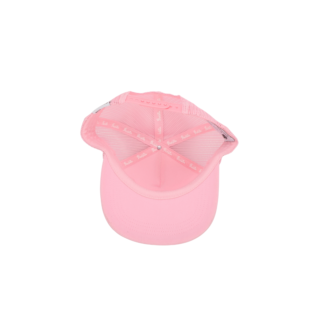 BAKLAIN DISTRESSED TRUCKER CAP PINK
