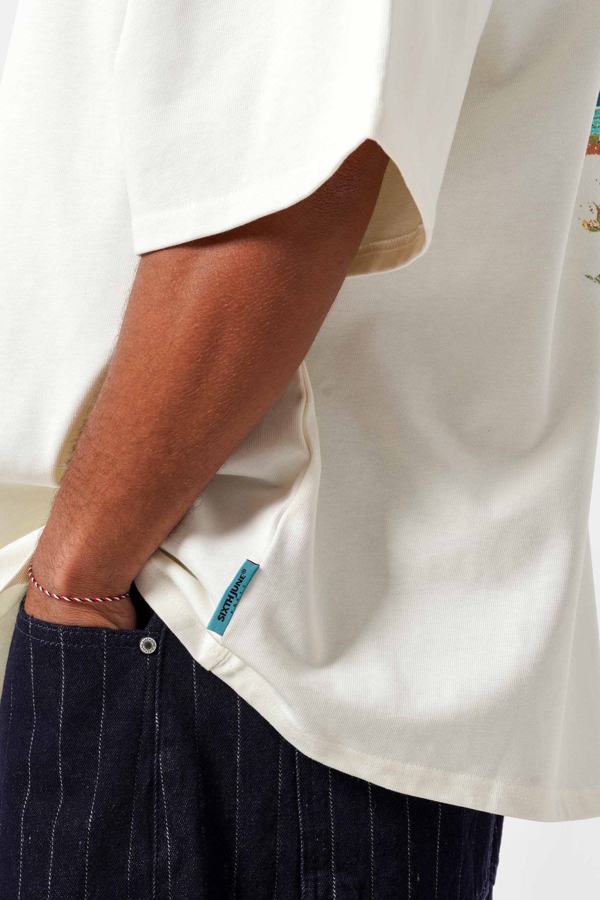 TEE-SHIRT SIXTH JUNE EMBROIDERY S/S BLANC