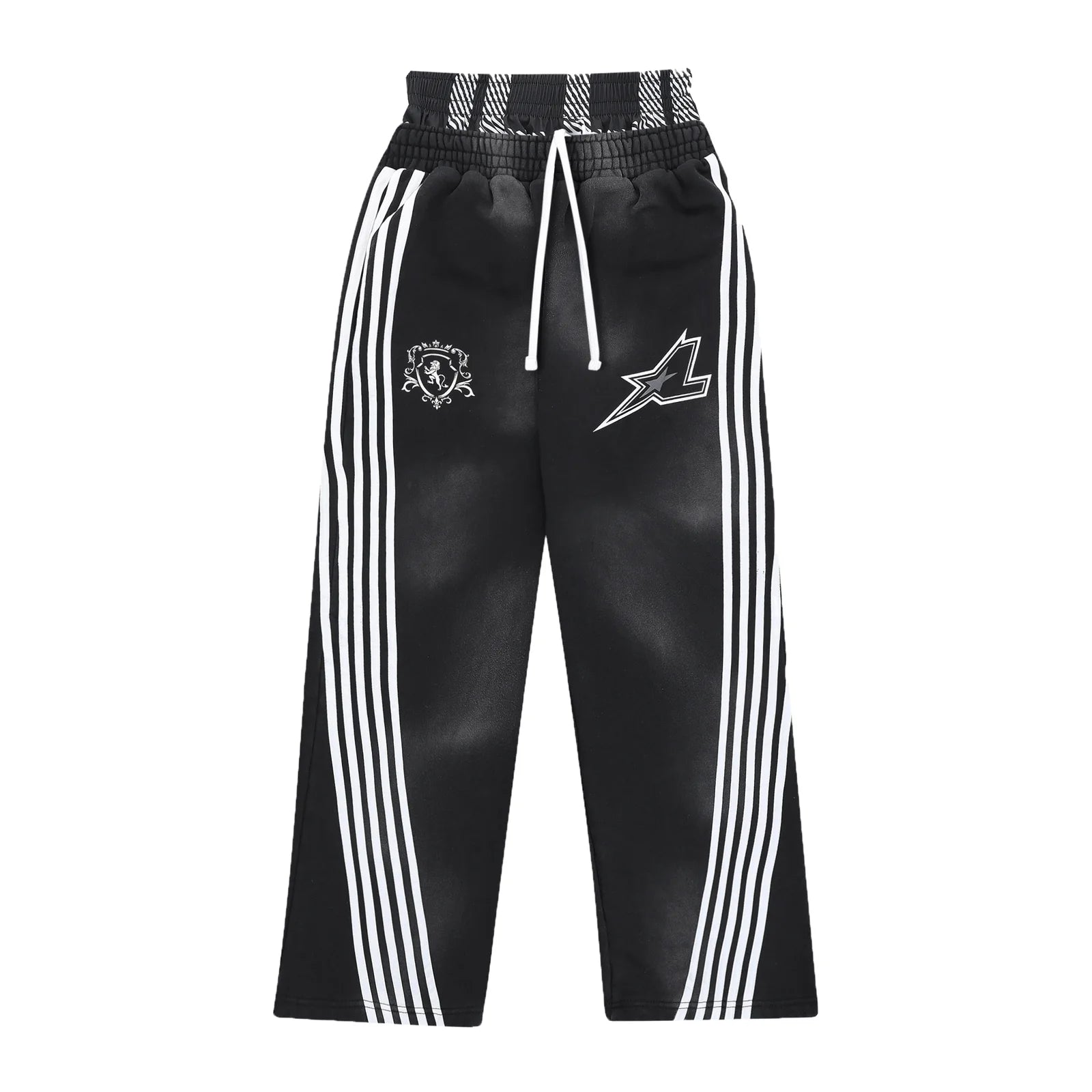 LUKAMACHAIN BLACK STRIPED JOGGER