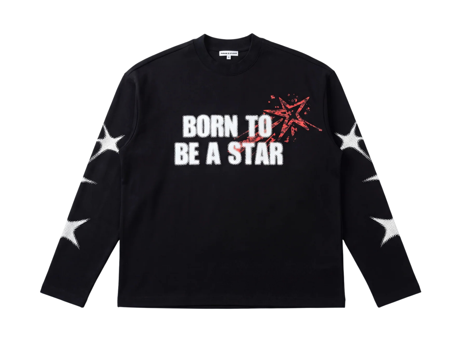 PHRASE STUDIOS BORN TO BE A STAR LONGSLEEVE - BLACK