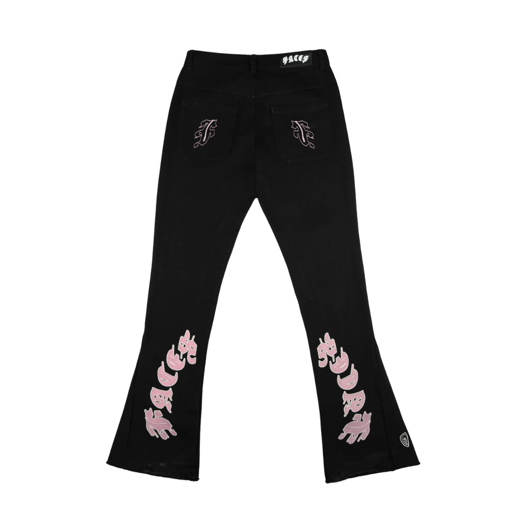 FACES CLASSIC JEANS | BLACK/PINK