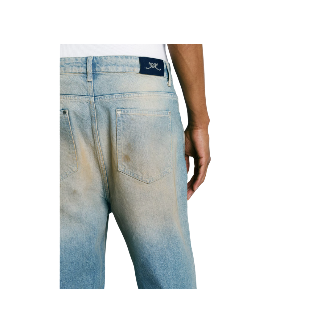 LEVTIC SAND WASHED JEANS - BLUE