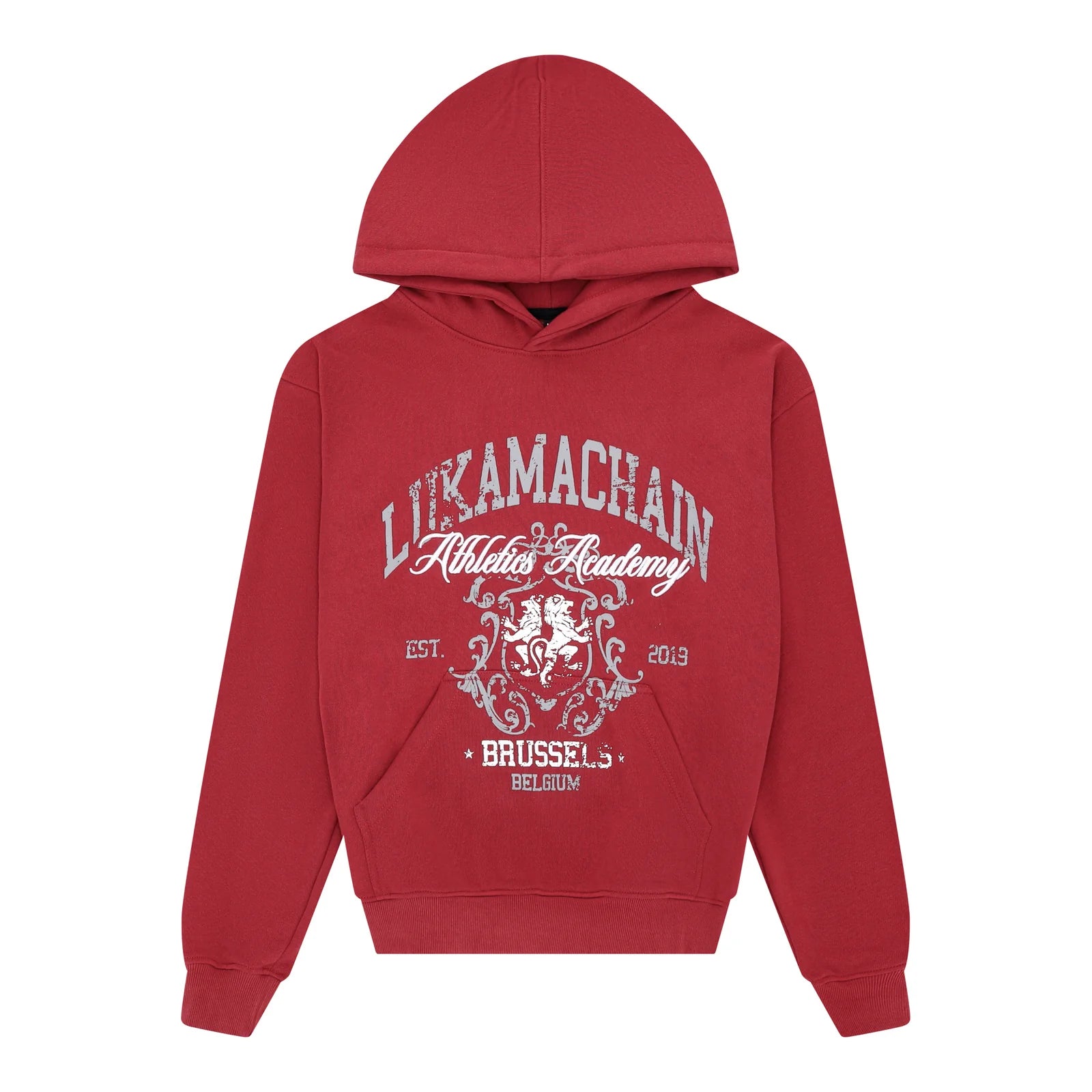 LUKAMACHAIN HIGHSCHOOL HOODIE BORDEAUX