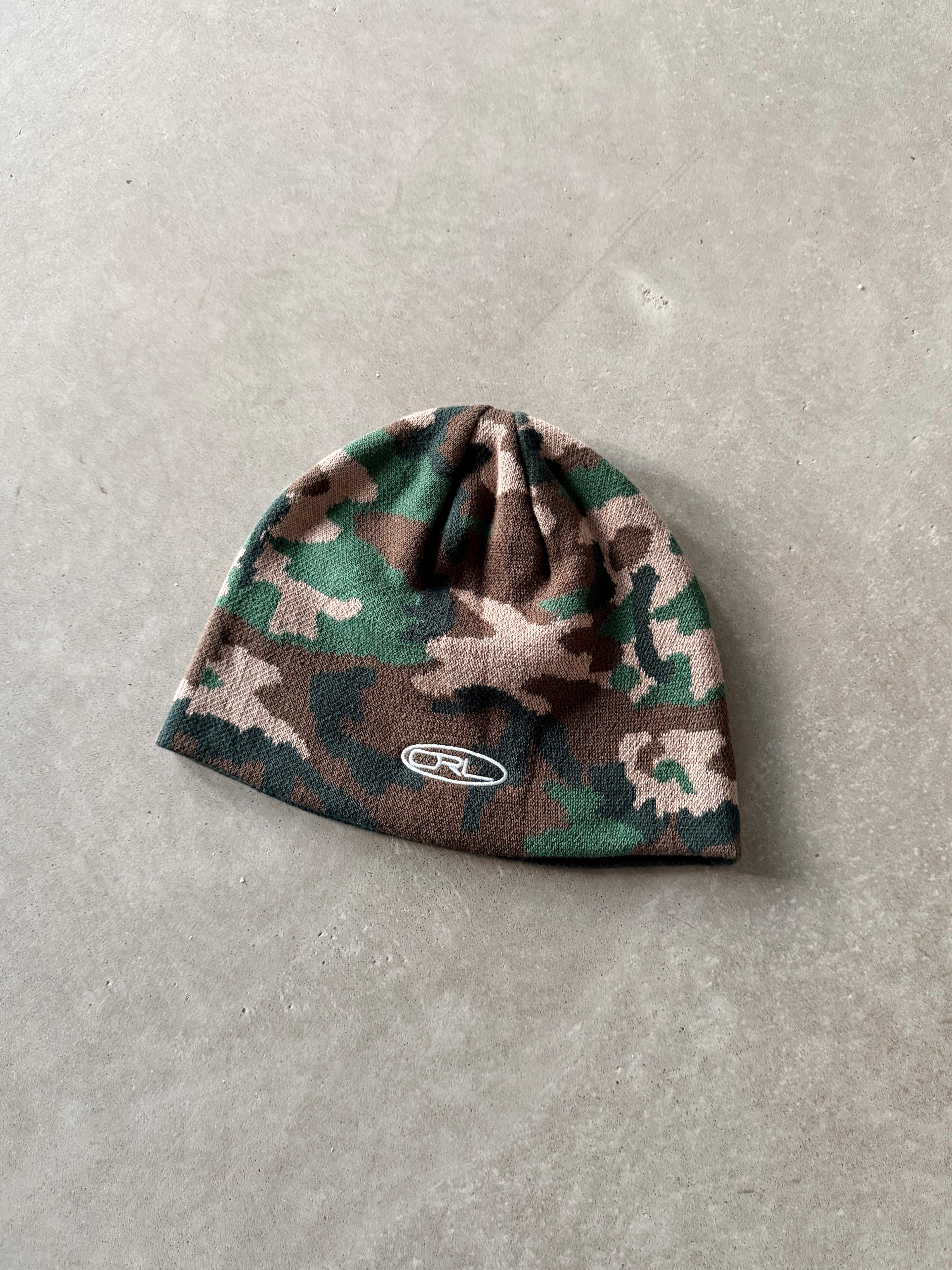 ORELIEN CAMO JACQUARD BEANIE