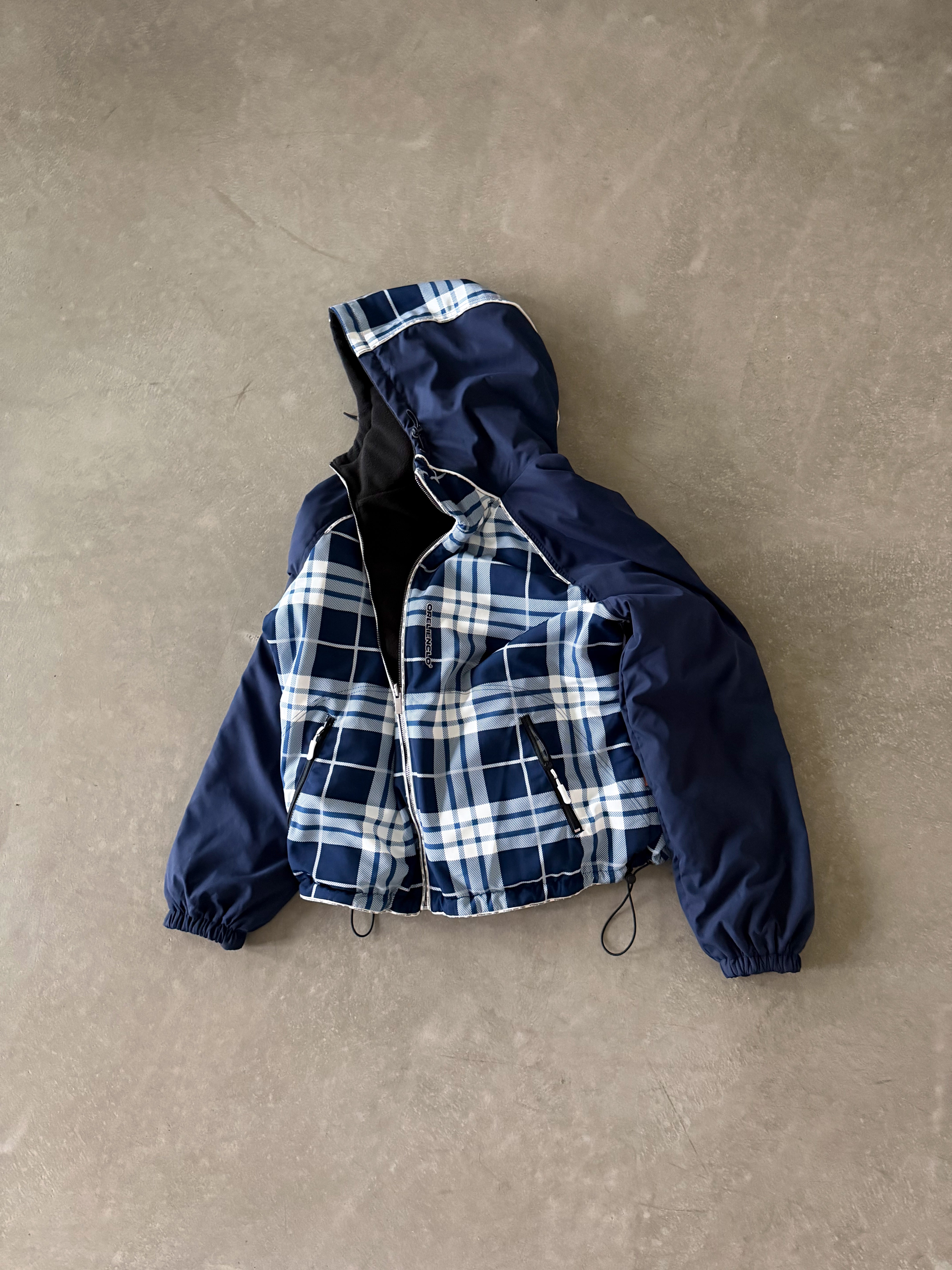 ORELIEN REVERSED PLAID/FLEECE JACKET