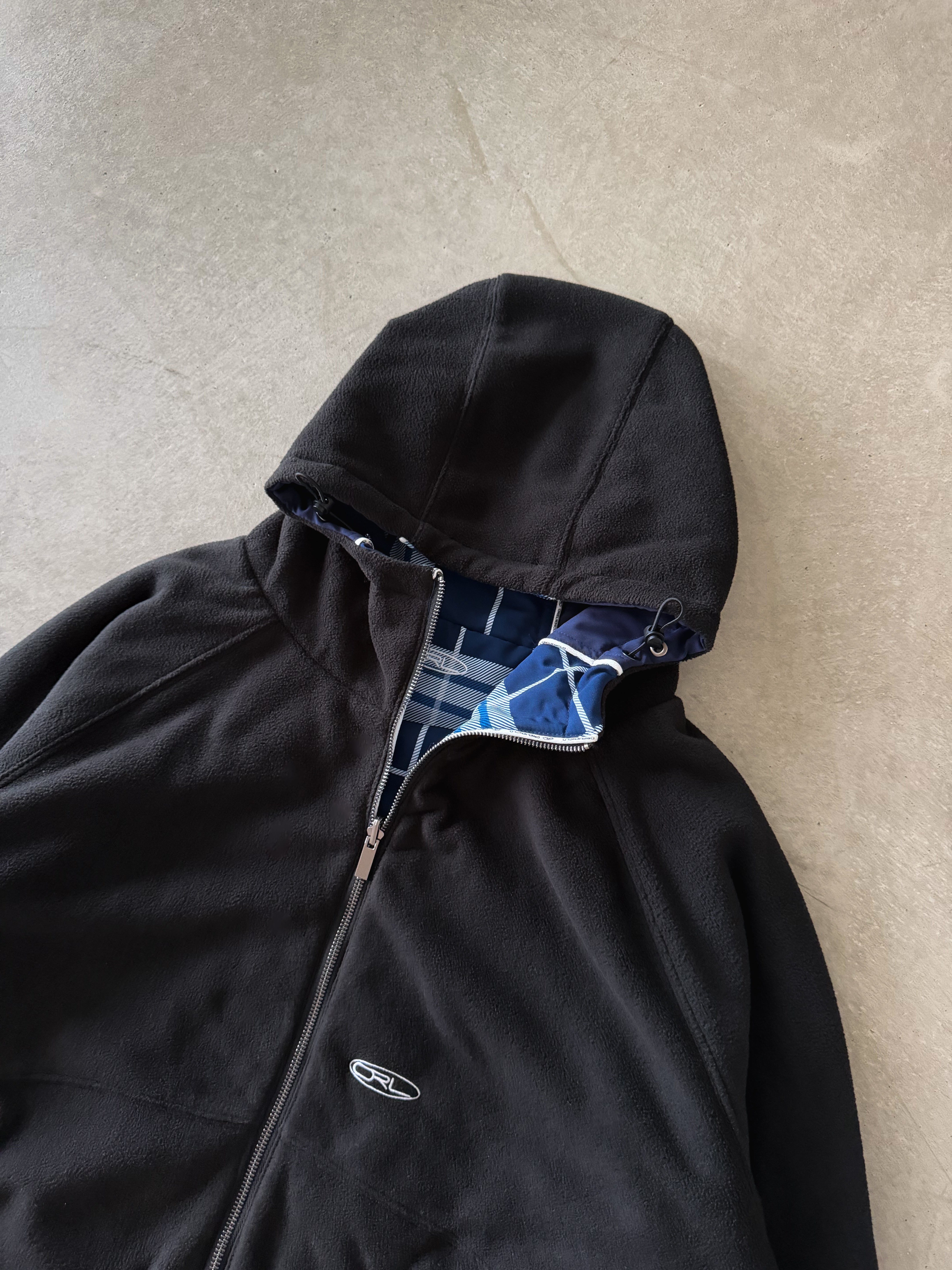 ORELIEN REVERSED PLAID/FLEECE JACKET