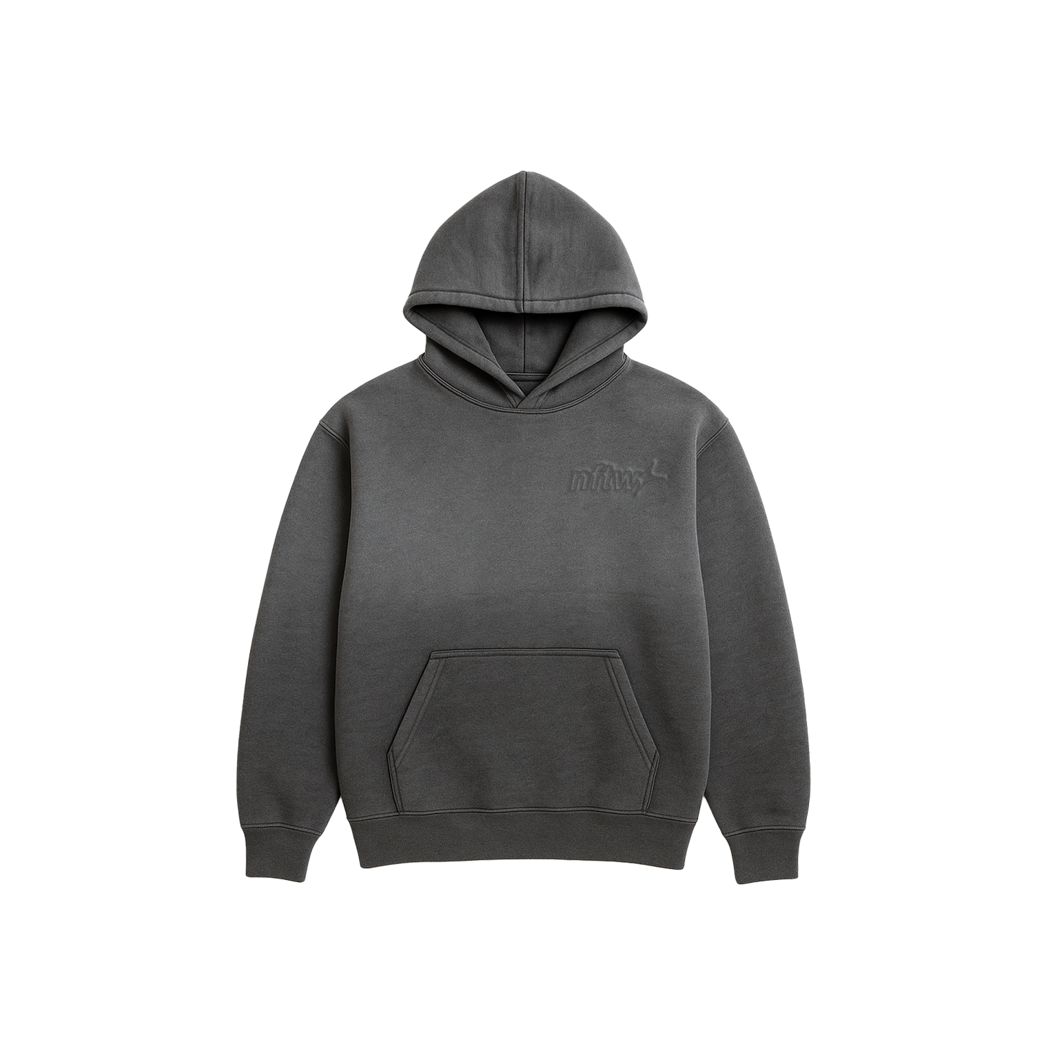 NFTW GREY WASHED HOODIE