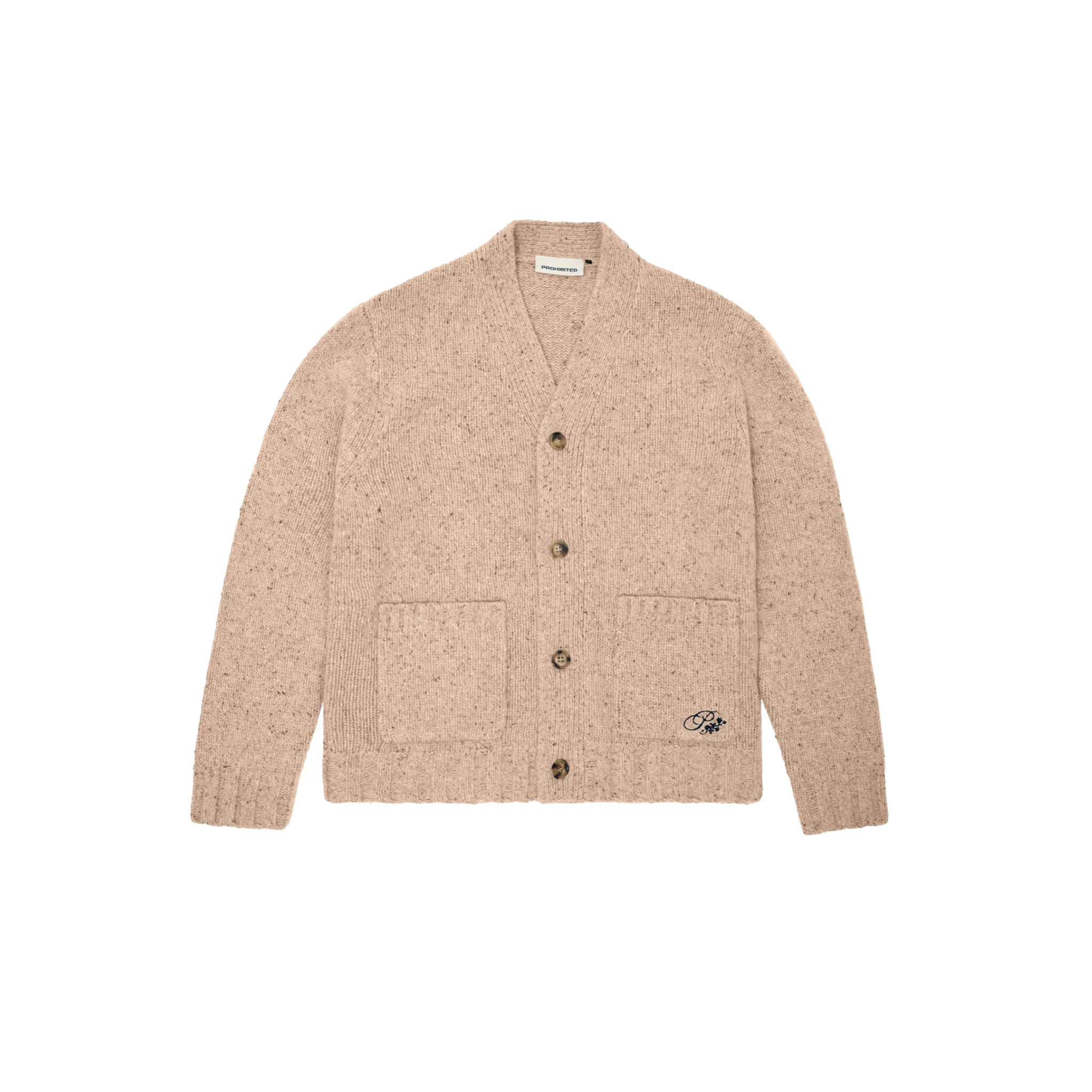 PROHIBITED SCOUT KNIT CARDIGAN BEIGE