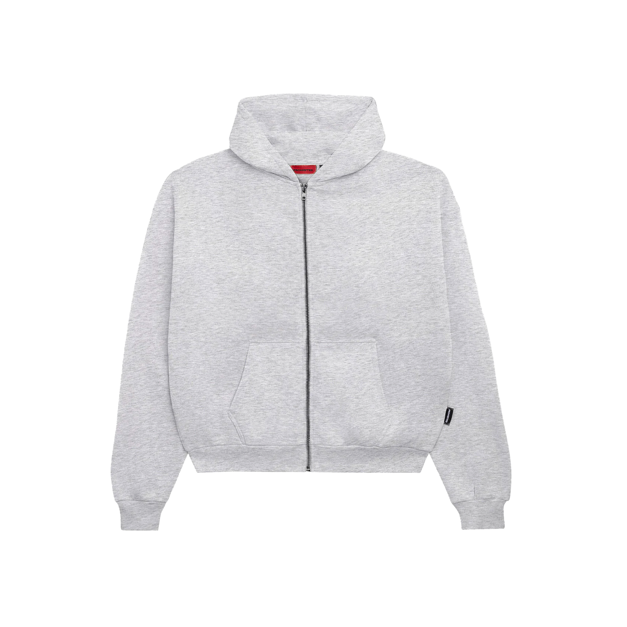 PROHIBITED OVERSIZED ZIP GREY MELANGE