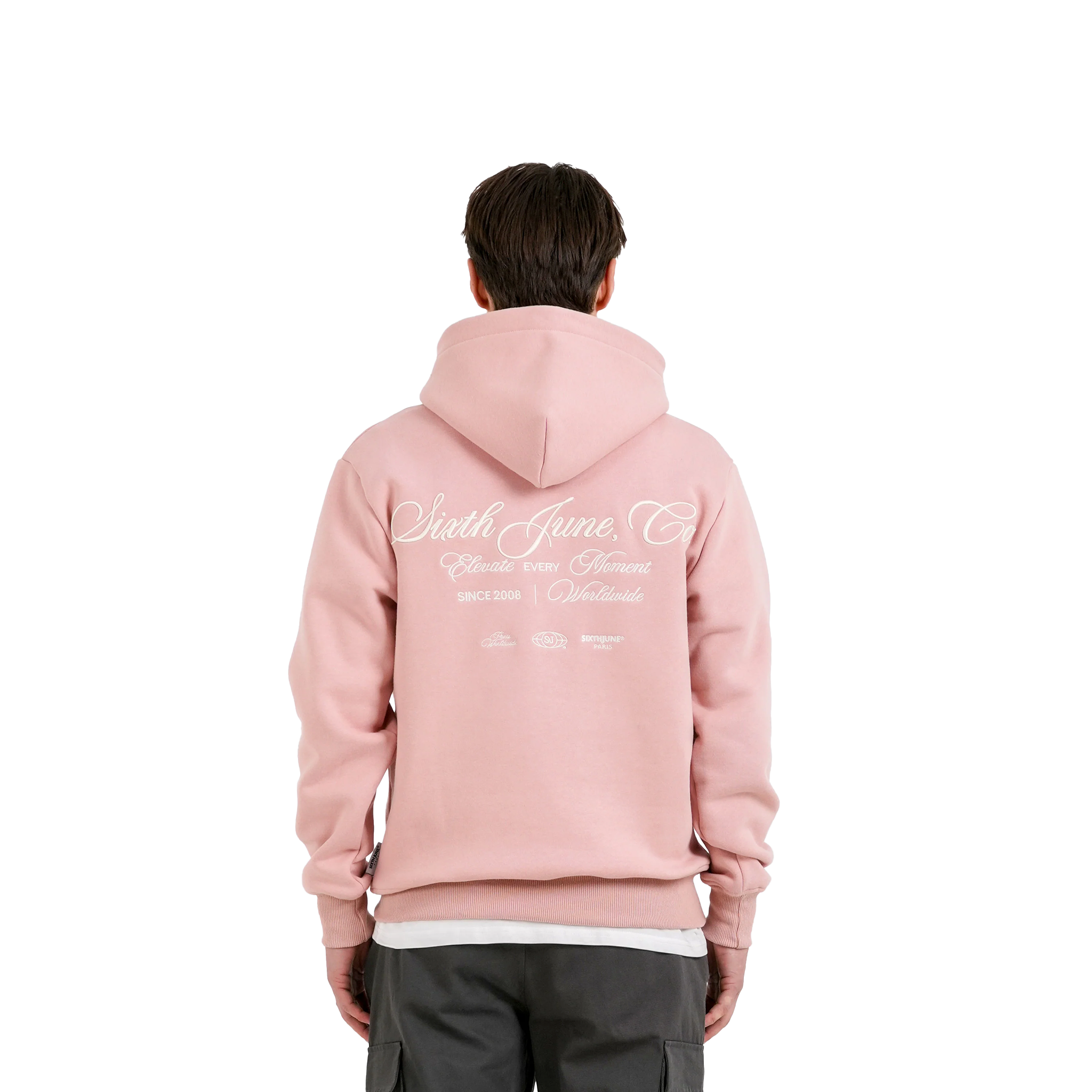 SIXTH JUNE SWEAT À CAPUCHE ELEVATE ROSE