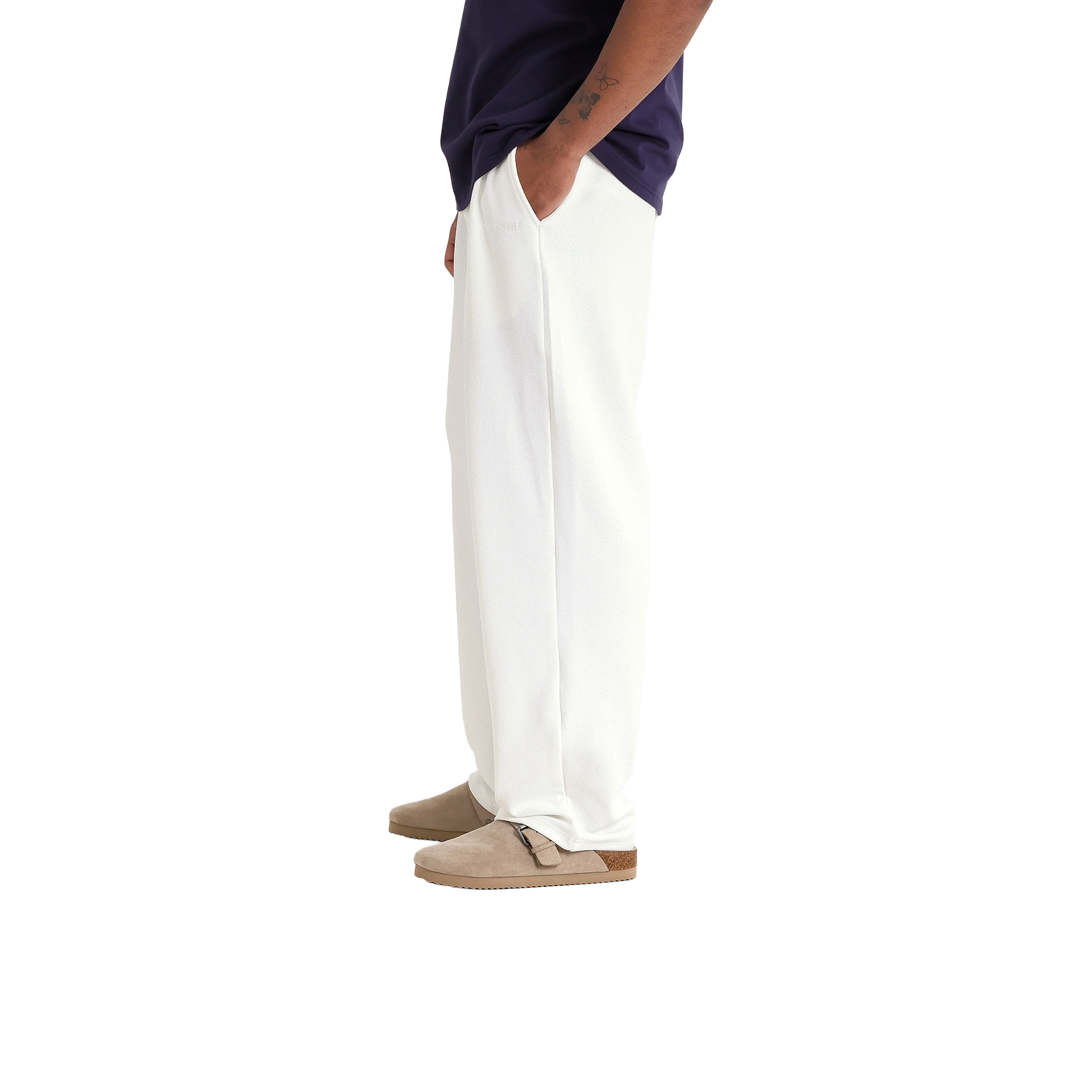 SIXTH JUNE CREPE FABRIC PANTS WHITE