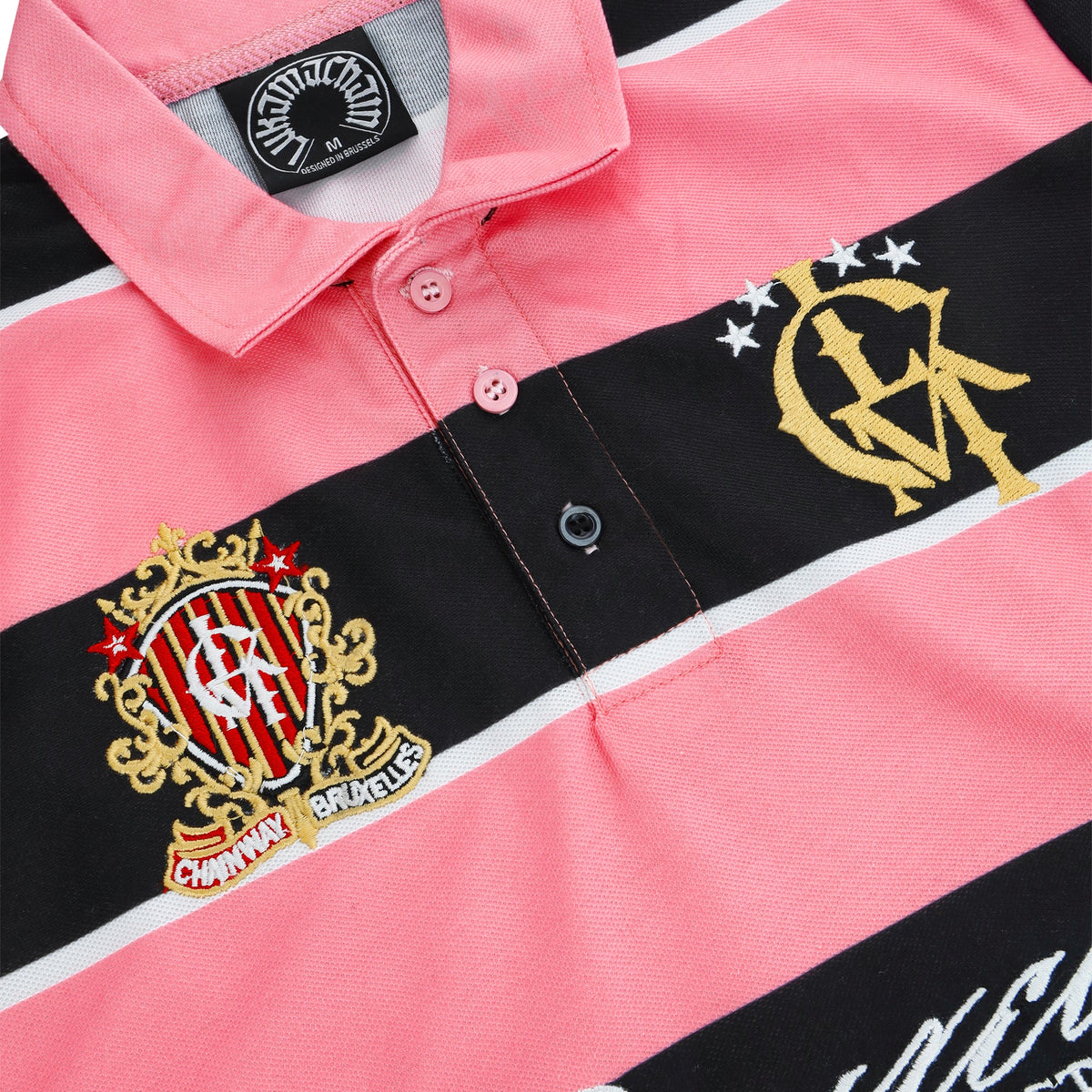 Lukamachain Polo 3Hunna - Pink Striped