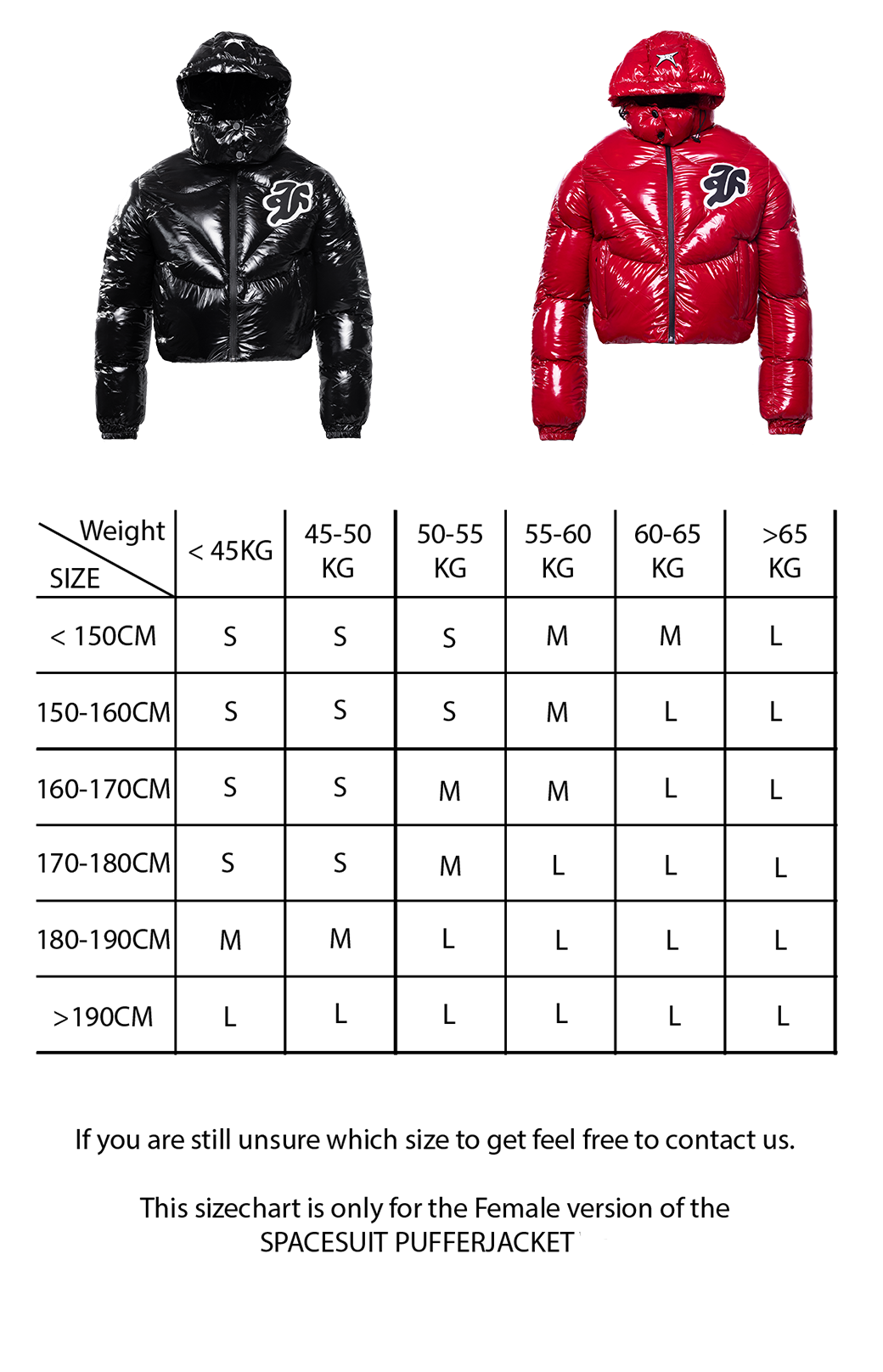 FACES SPACESUIT WOMEN PUFFERJACKET 3.0 BLACK HAIR