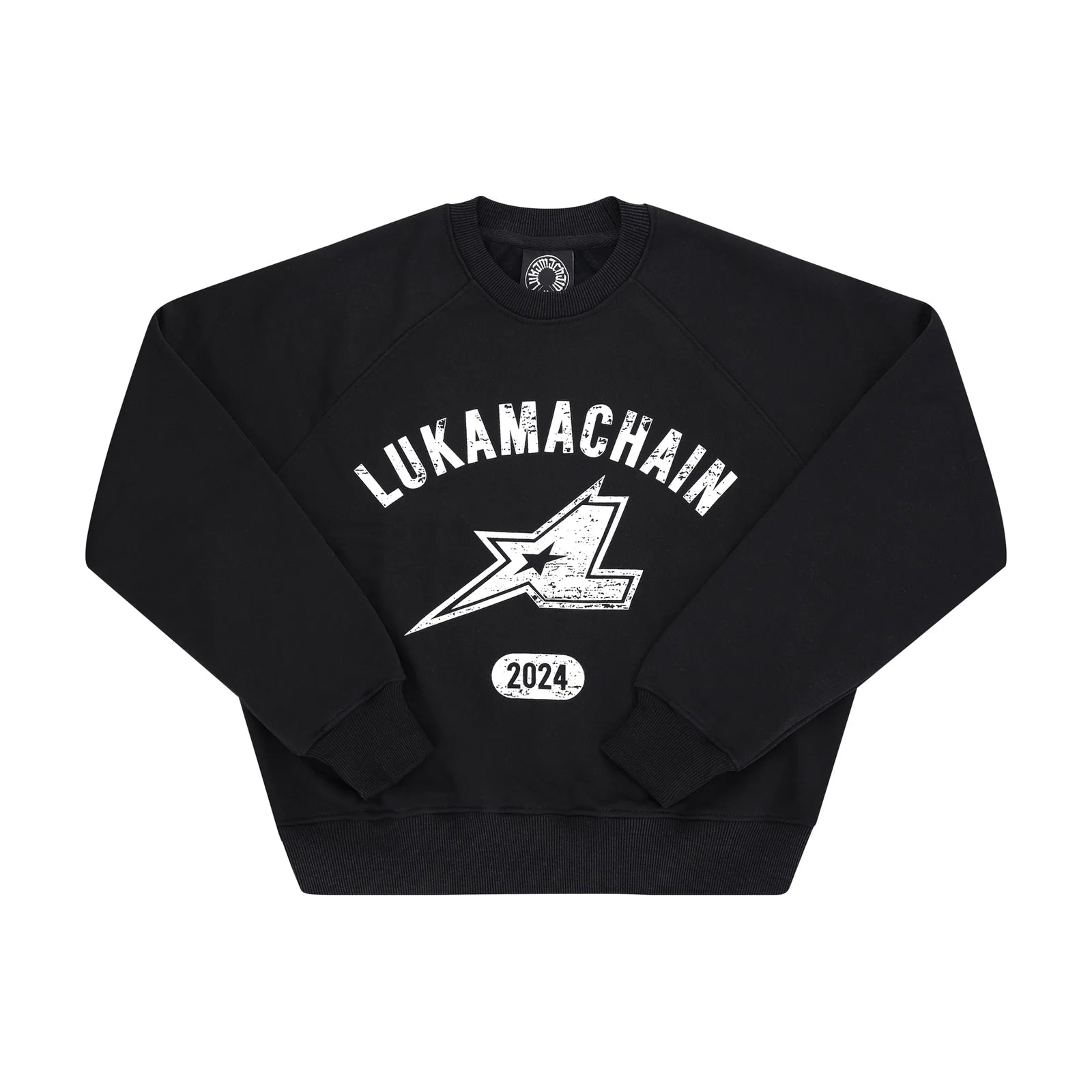 LUKAMACHAIN CREWNECK HIGH SCHOOL BLACK