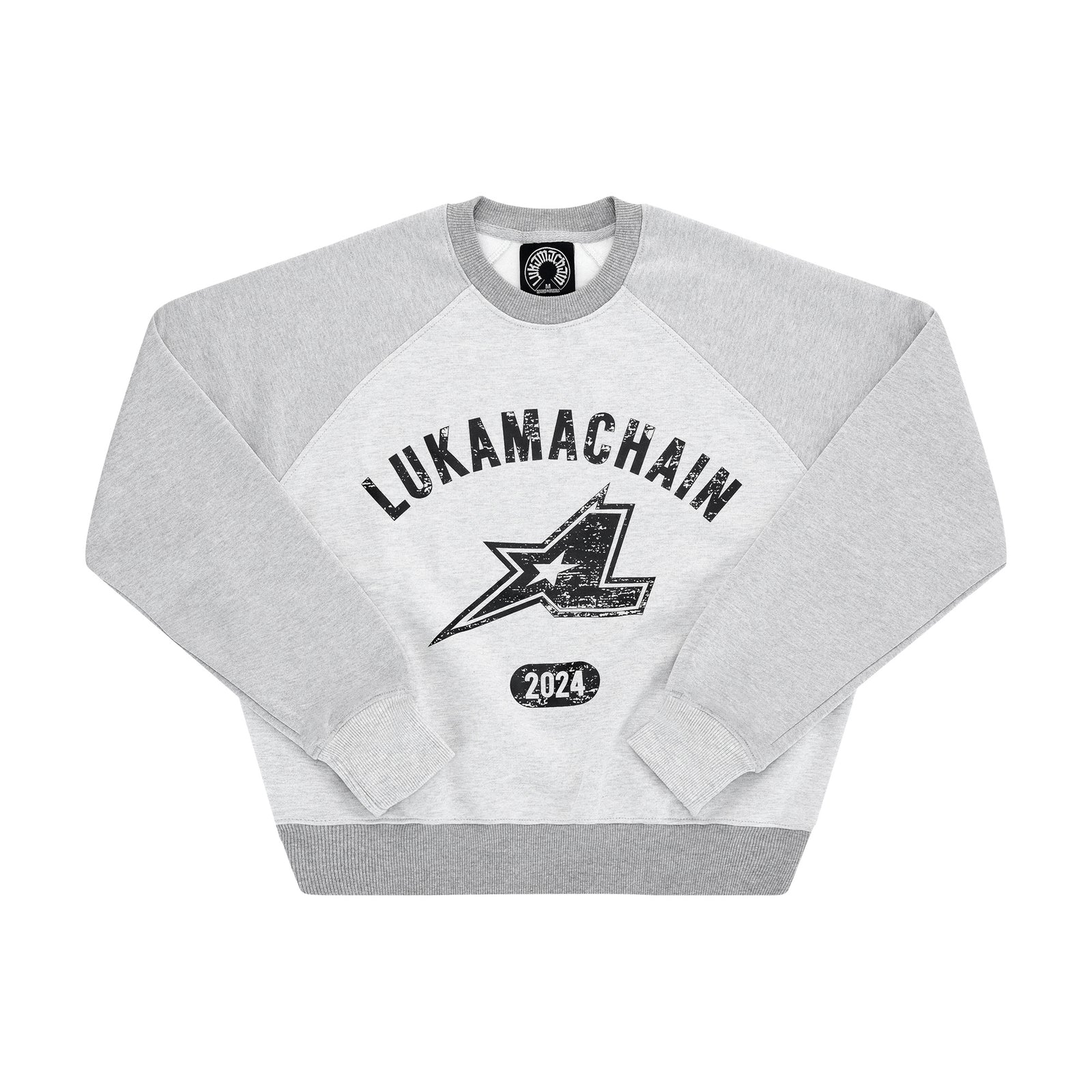 LUKAMACHAIN CREWNECK HIGHSCHOOL GREY