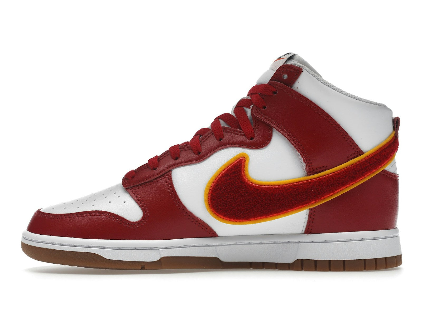 Nike-Dunk-High-Chenille-Swoosh-White-Gym-Red - 19