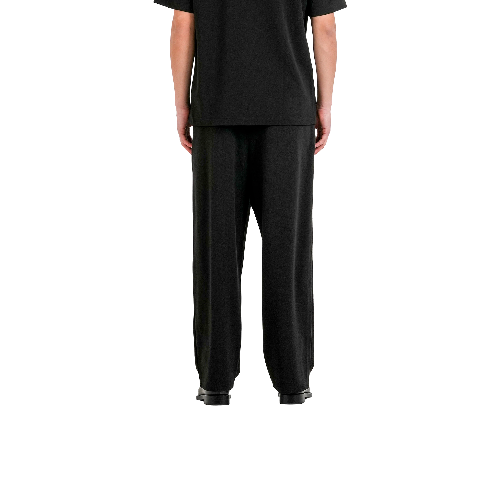 SIXTH JUNE TEXTURED LOGO PANTS BLACK