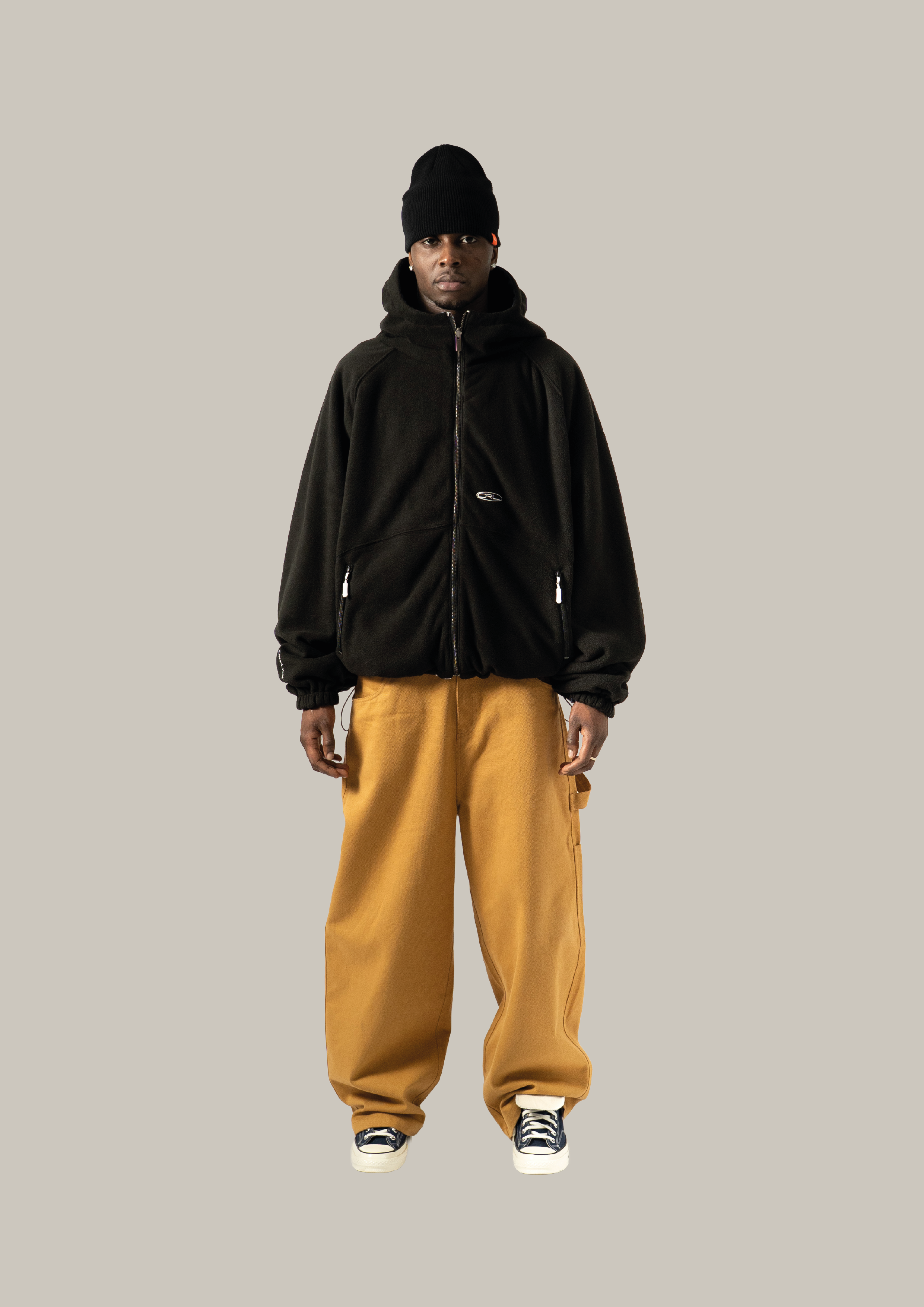 ORELIEN REVERSED PLAID/FLEECE JACKET